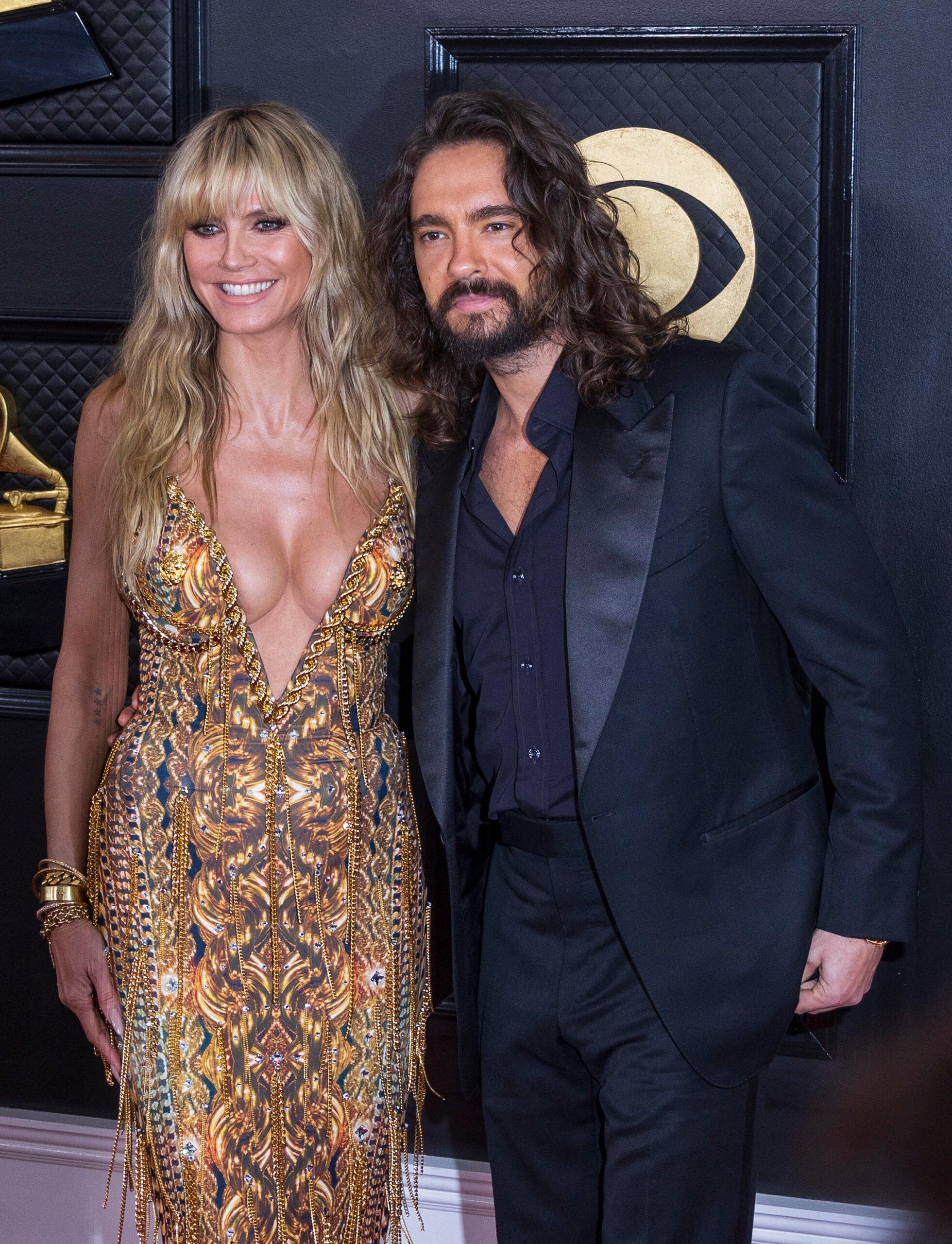 Heidi Klum and Tom Kaulitz at the 65th Grammy Awards - Arrivals