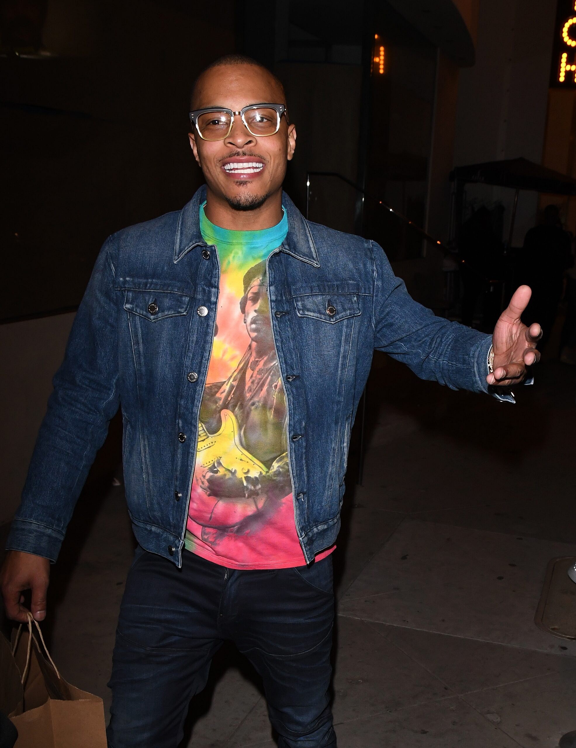 Rapper T.I. seen at Catch LA restaurant.