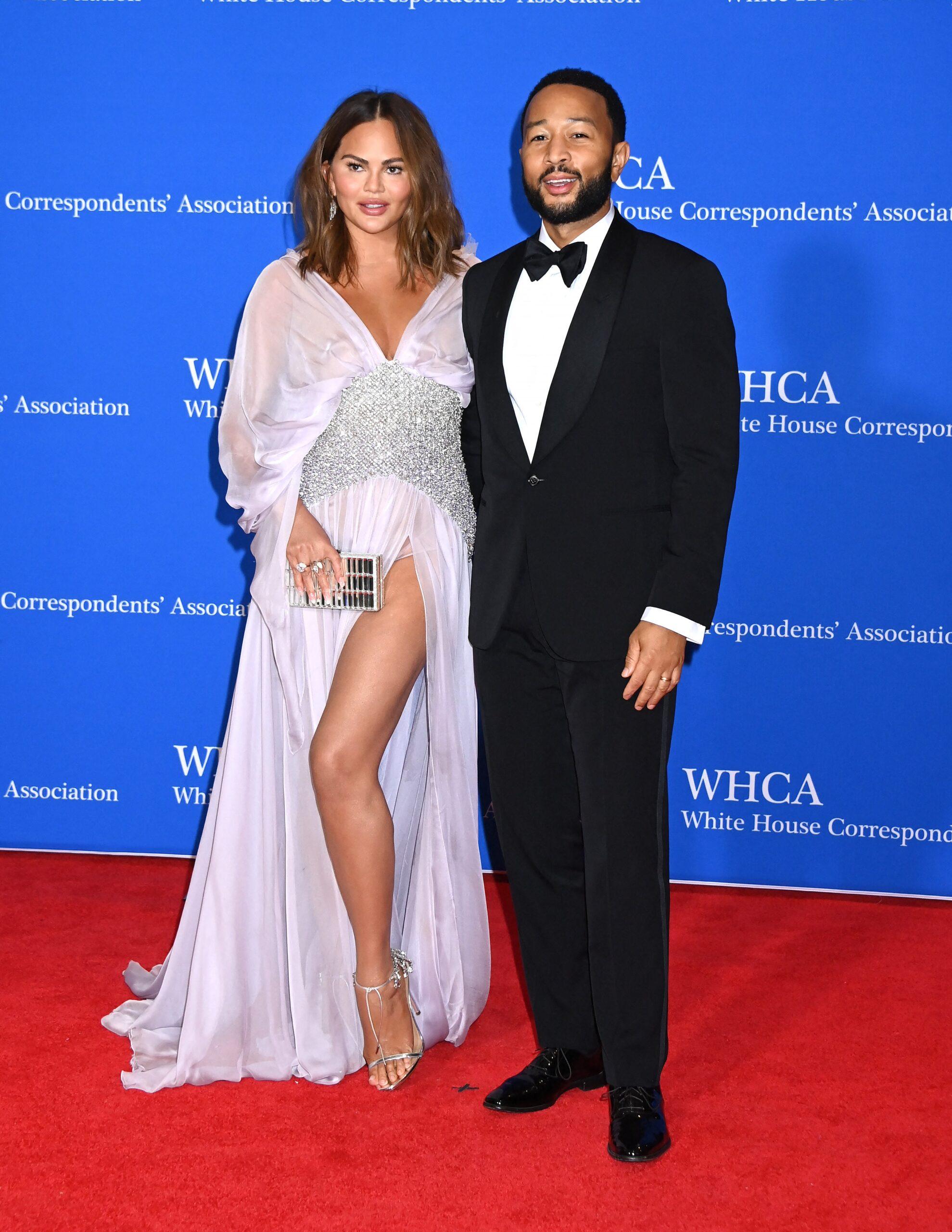 Chrissy Teigen and John Legend at the White House Correspondents Dinner