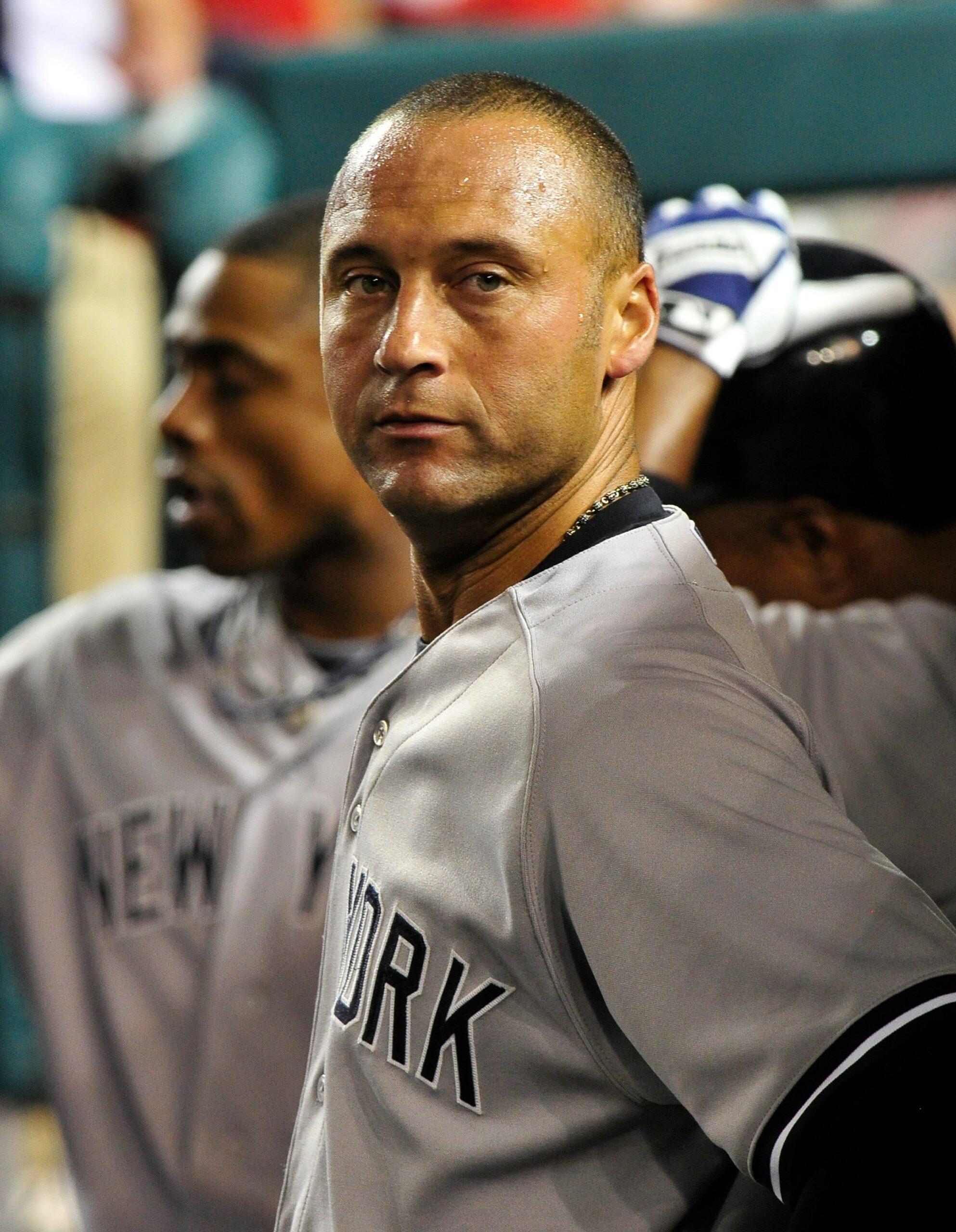 Archive photos of New York Yankees baseball player Derek Jeter in action against the Washington Nationals in Washington, District of Columbia, USA.