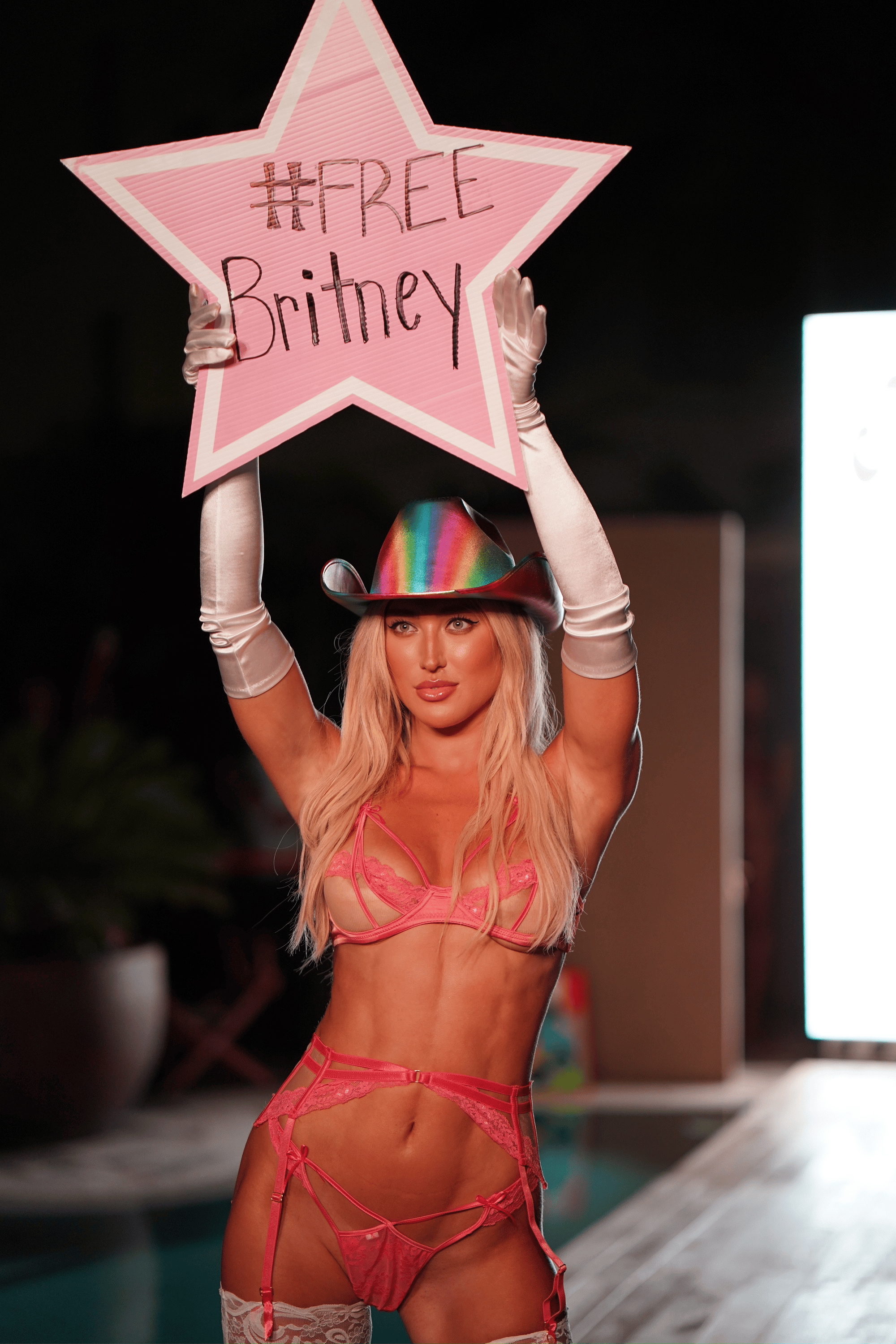 'Swimissue' Model Stuns Swim Week With 'FreeBritney' Runway Sign