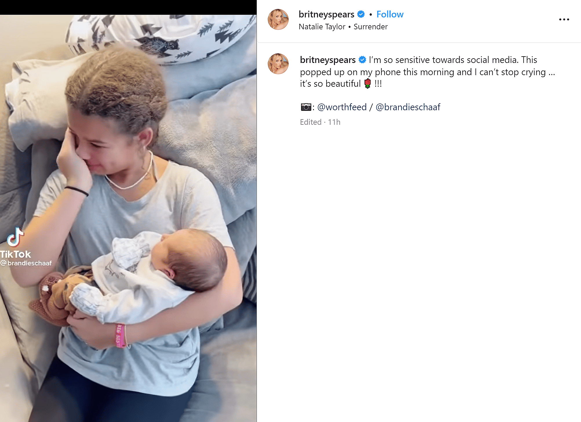 Britney Spears Reacts To TikTok Video