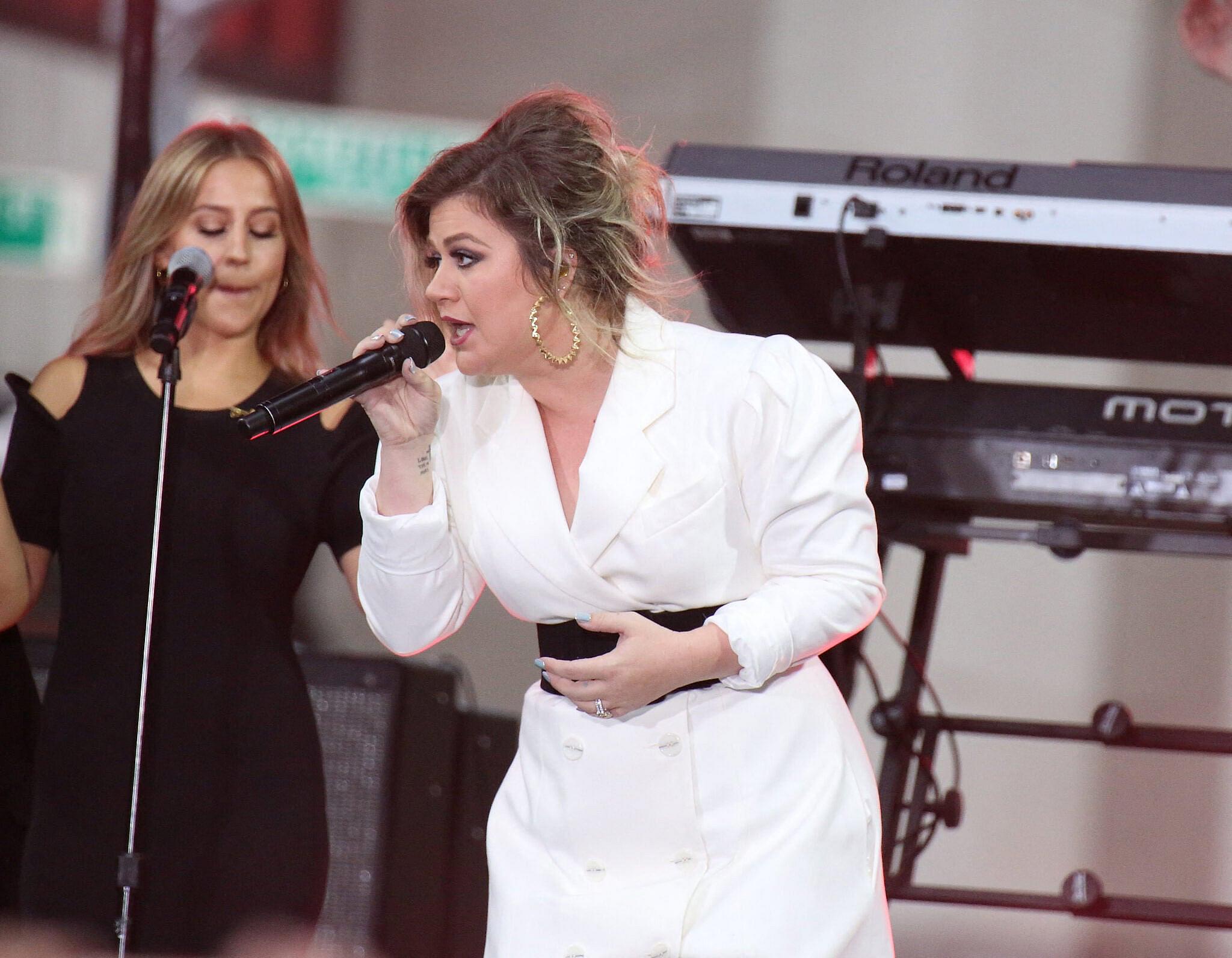 Kelly Clarkson en The Today Show con Michelle Obama