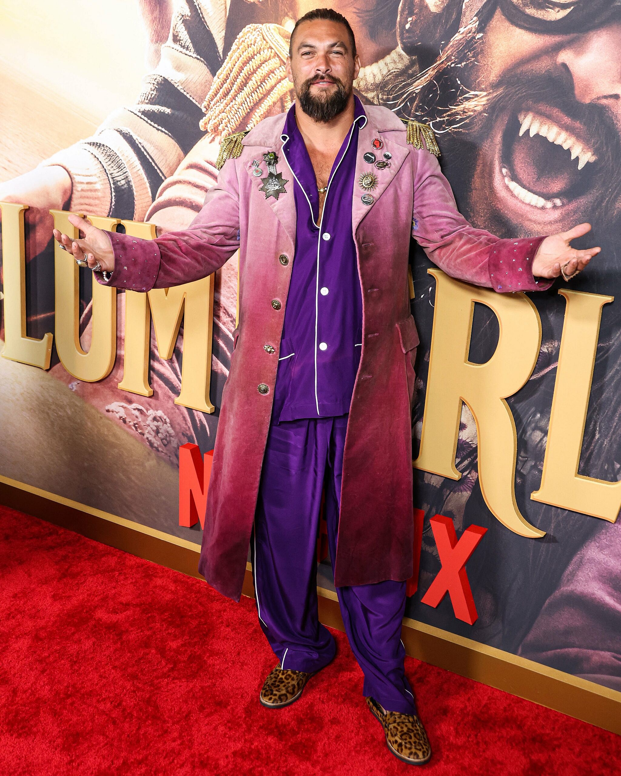 Jason Momoa at the Los Angeles Premiere Of Netflix's 'Slumberland'