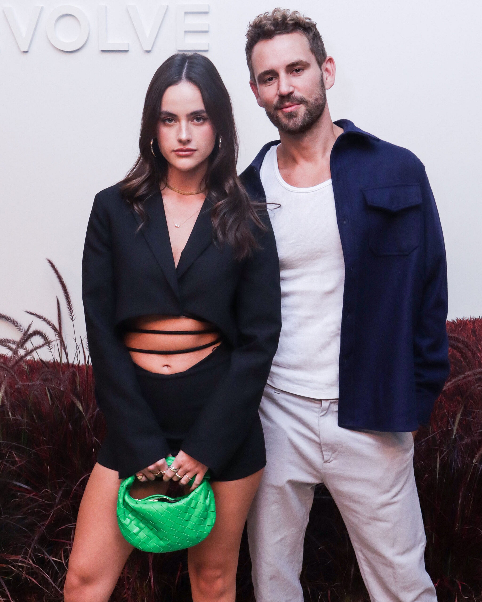 Nick Viall and Natalie Joy at REVOLVE Gallery NYFW 2022 Presentation VIP Opening Event