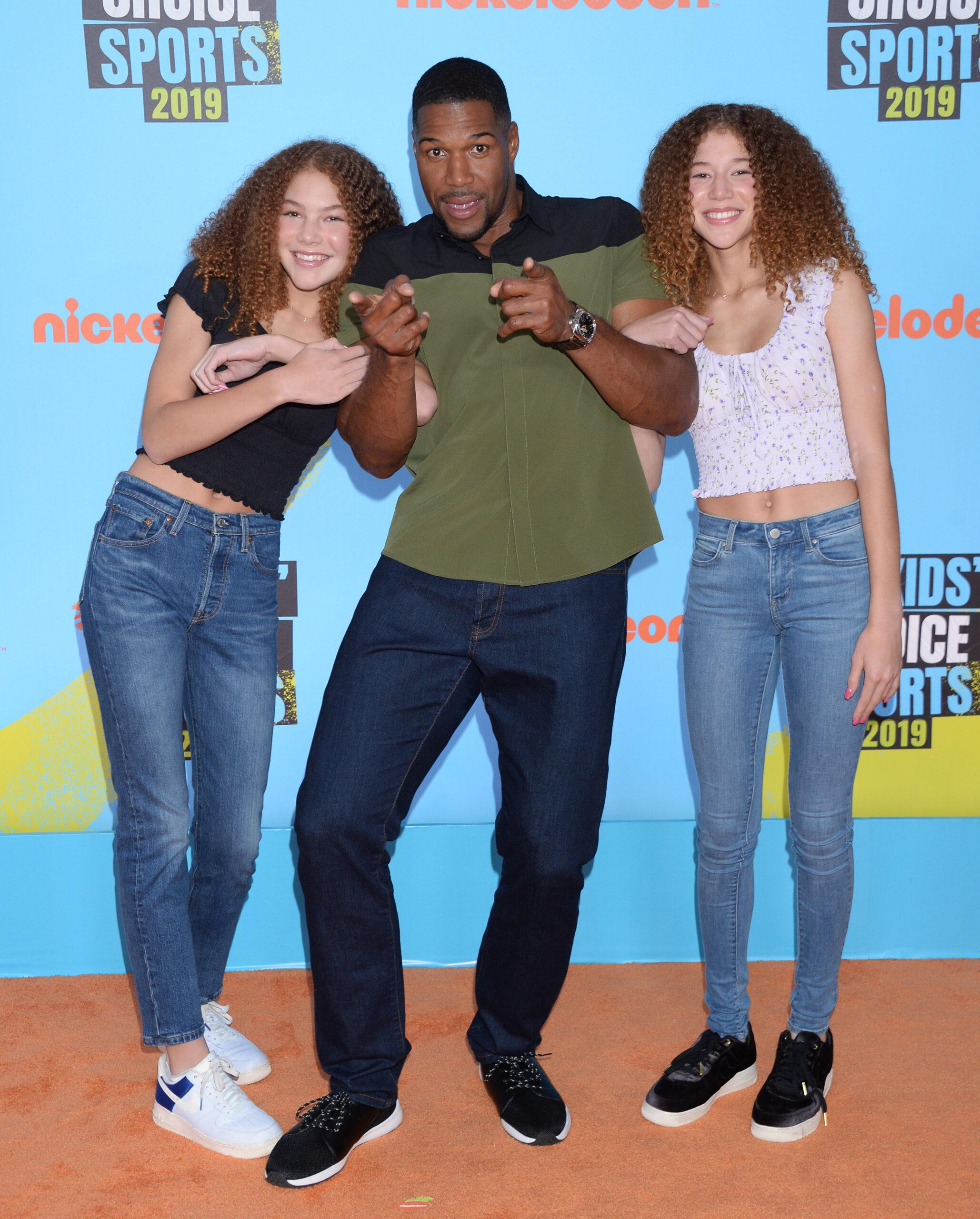 Michael Strahan and daughters Isabella Strahan, Sophia Strahan