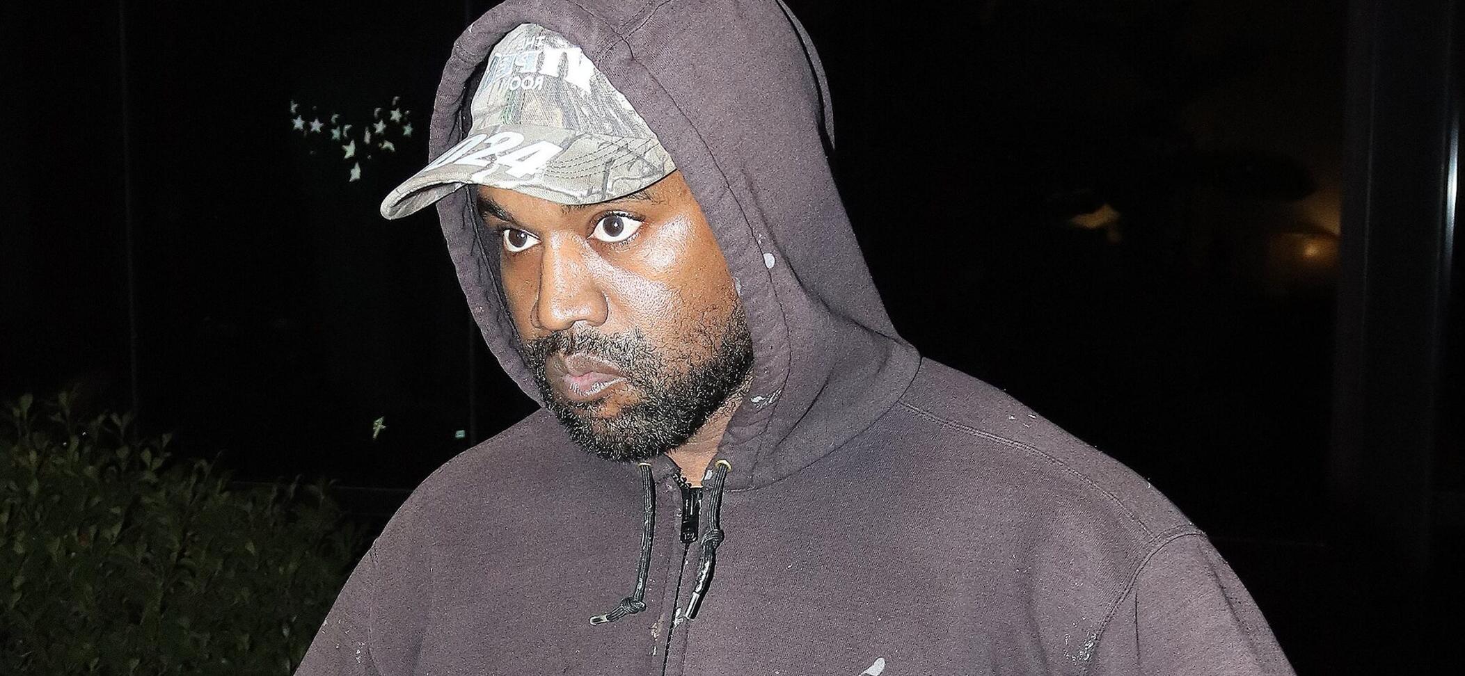 Kanye West leaving the gym in Los Angeles
