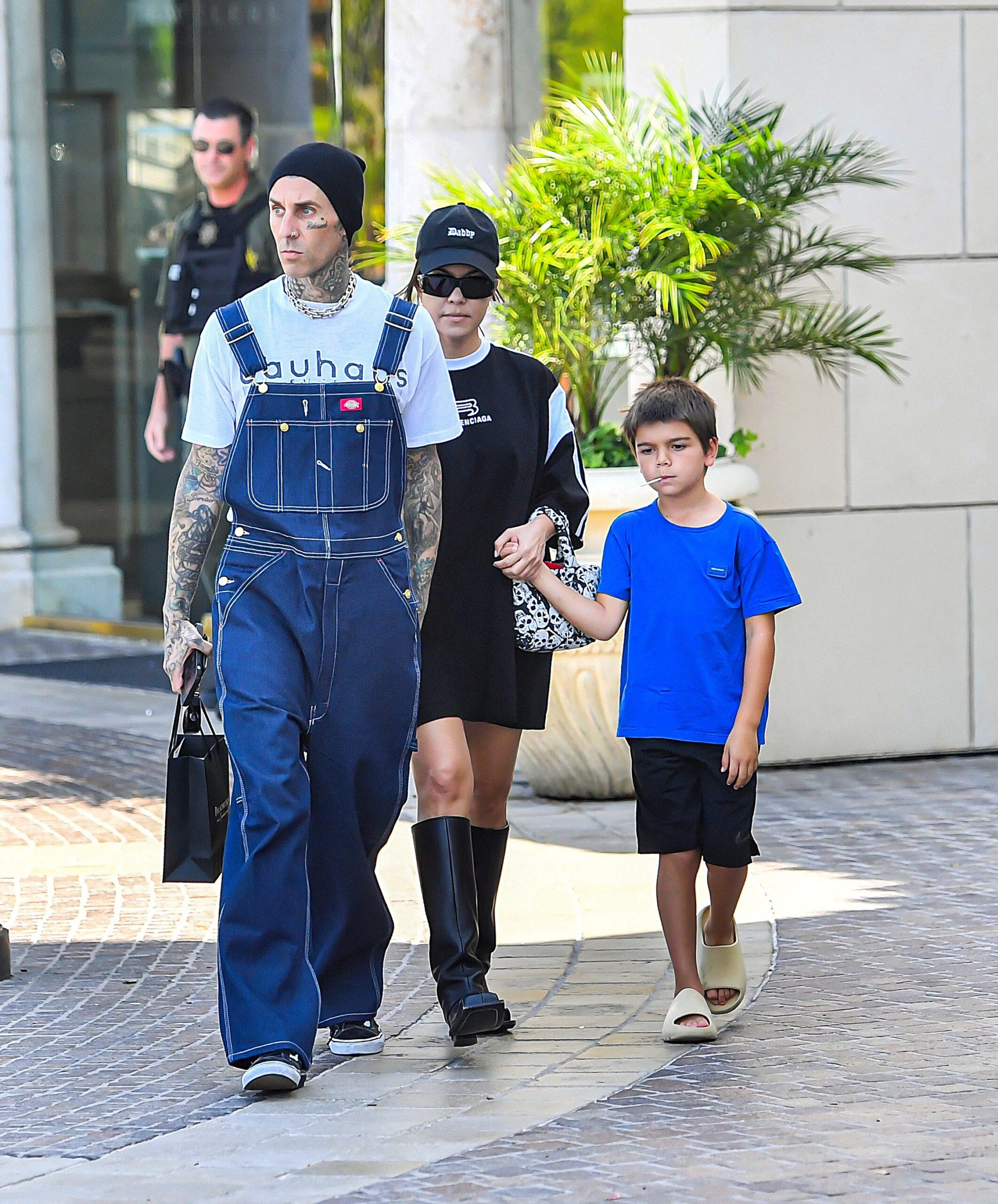 Travis Barker amp Kourtney Kardashian Go Jewelry Shopping For Son Landon apos s 19th Birthday in Calabasas CA