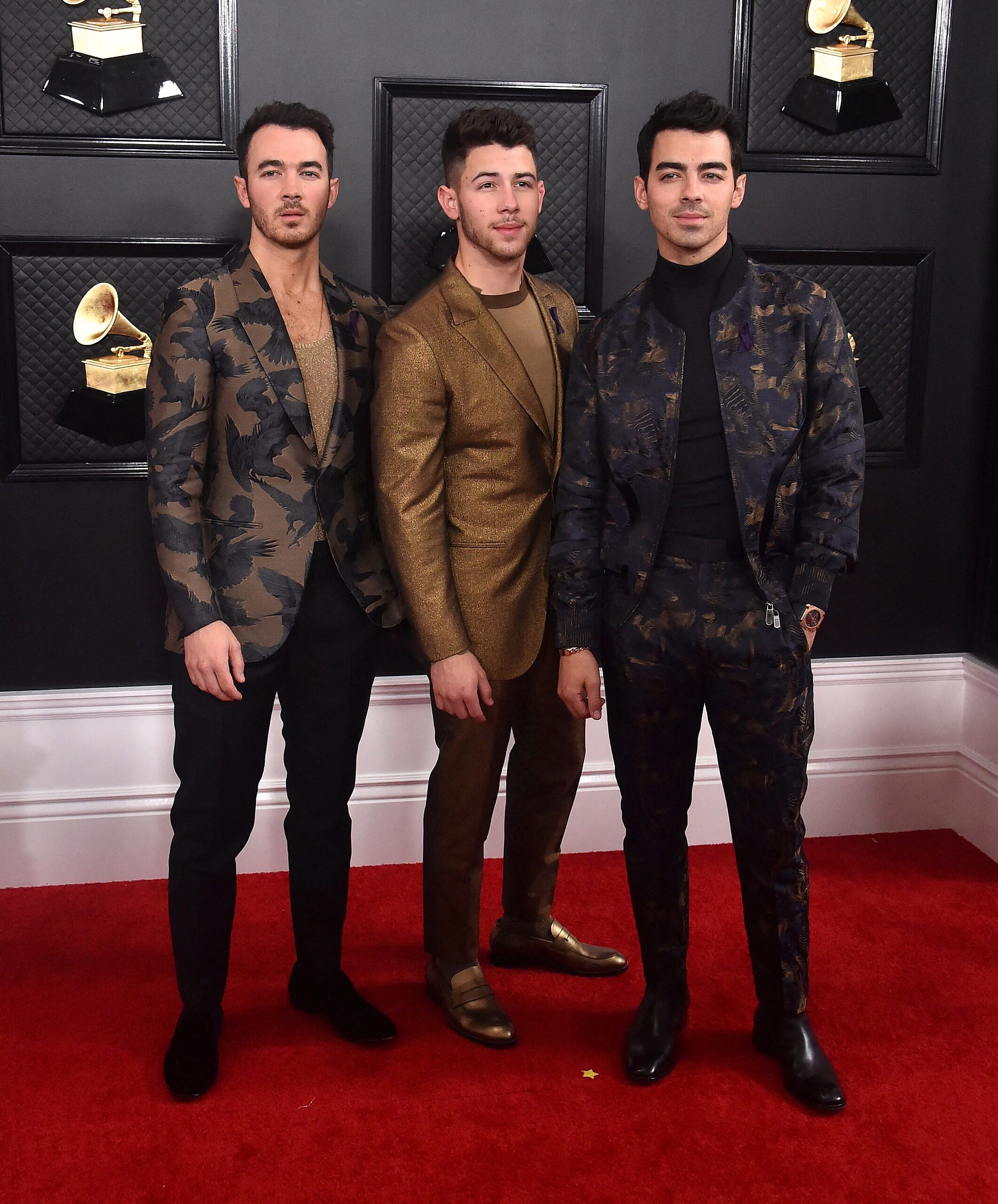 Joe Jonas, Nick Jonas, and Kevin Jonas at 2020 GRAMMY Awards