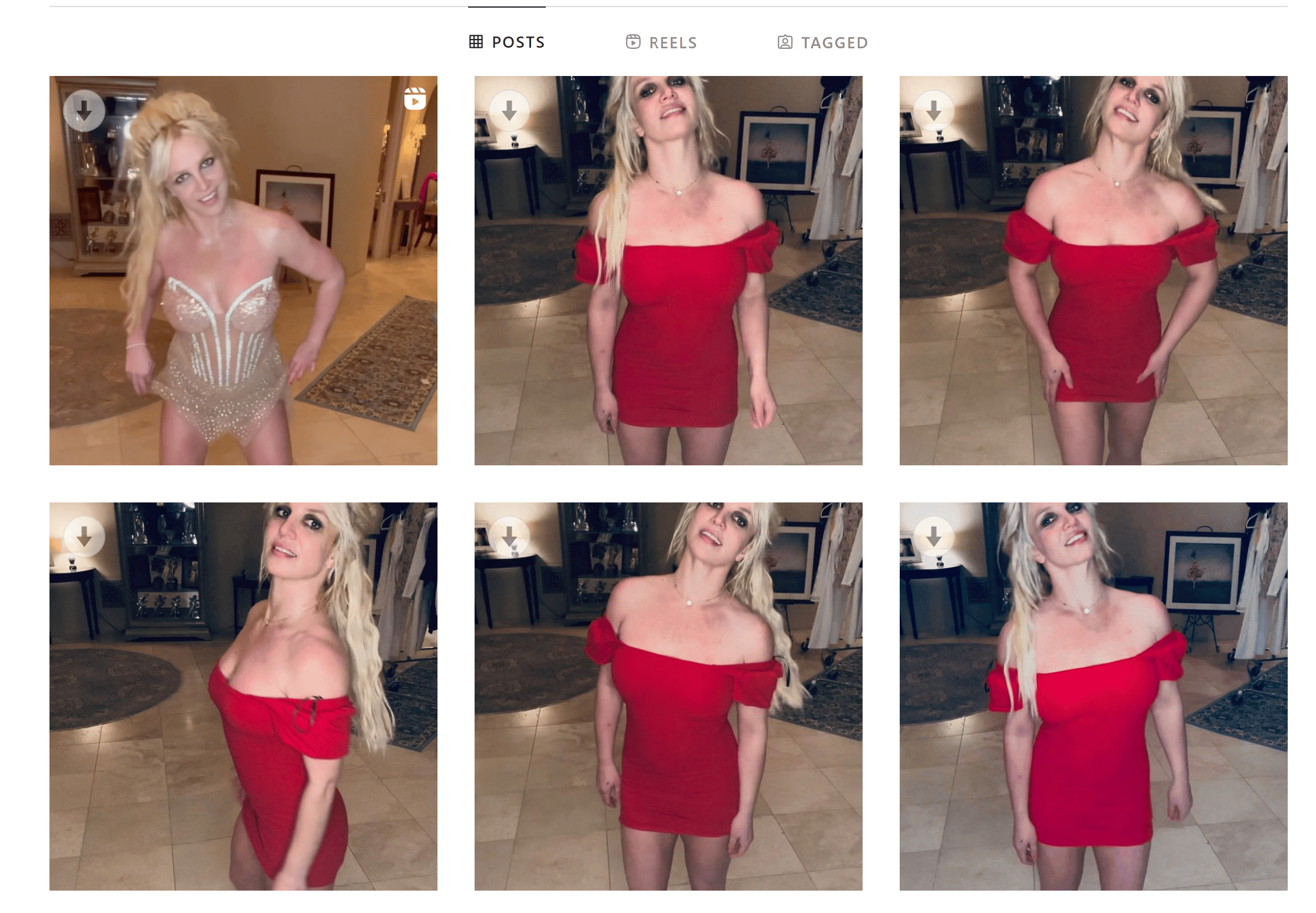 Britney Spears March 9 Red Dress Posts