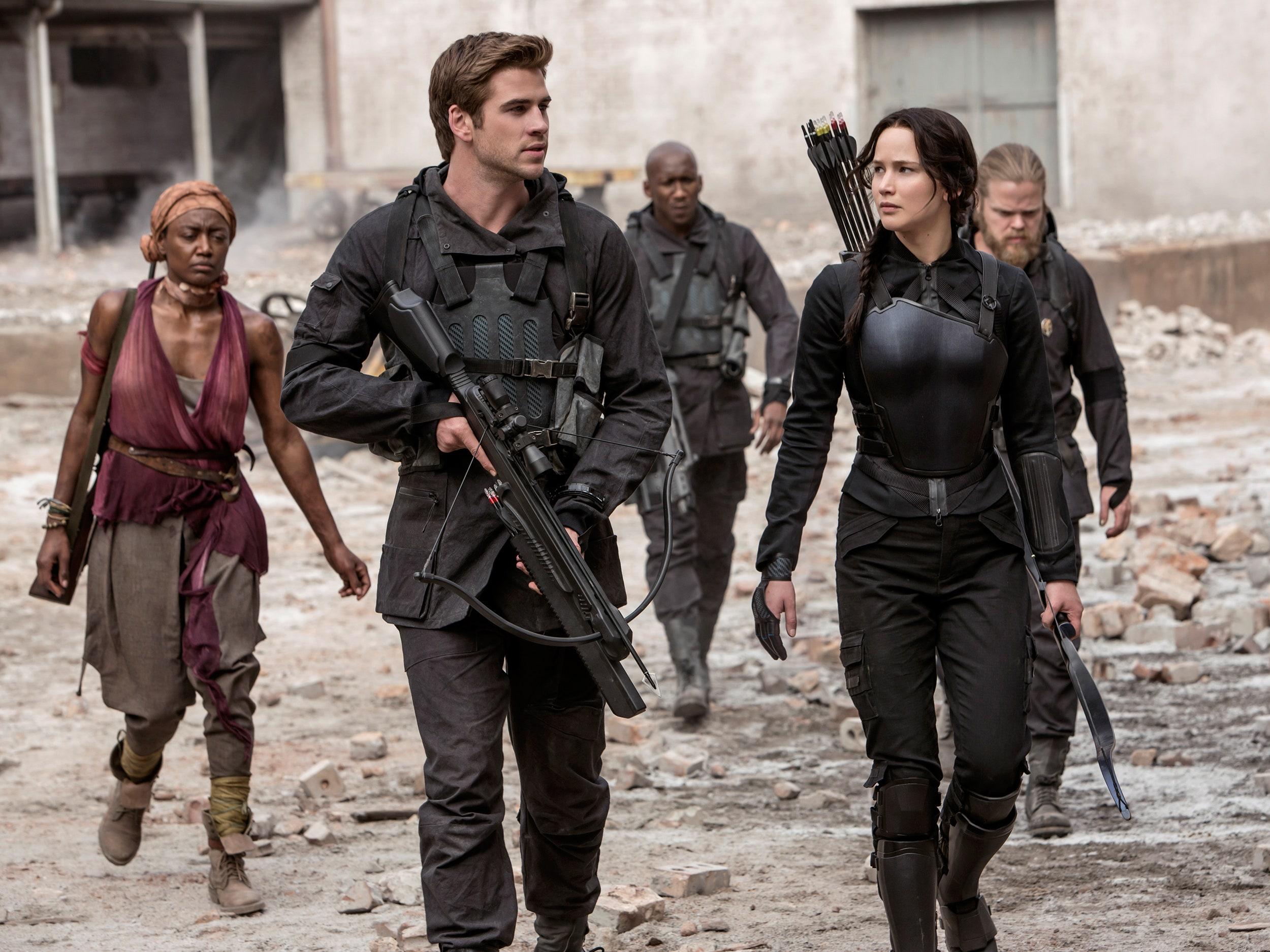 hunger gamesGale-and-Katniss