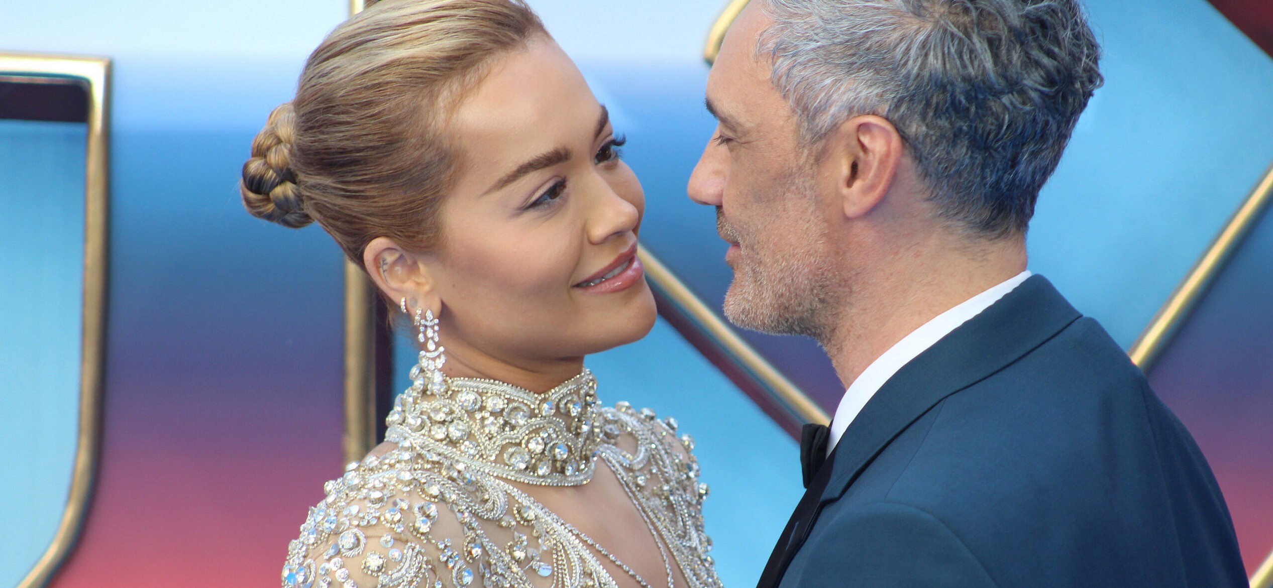Taika Waititi and Rita Ora at the UK Gala Screening of Thor: Love and Thunder at the Odeon Luxe