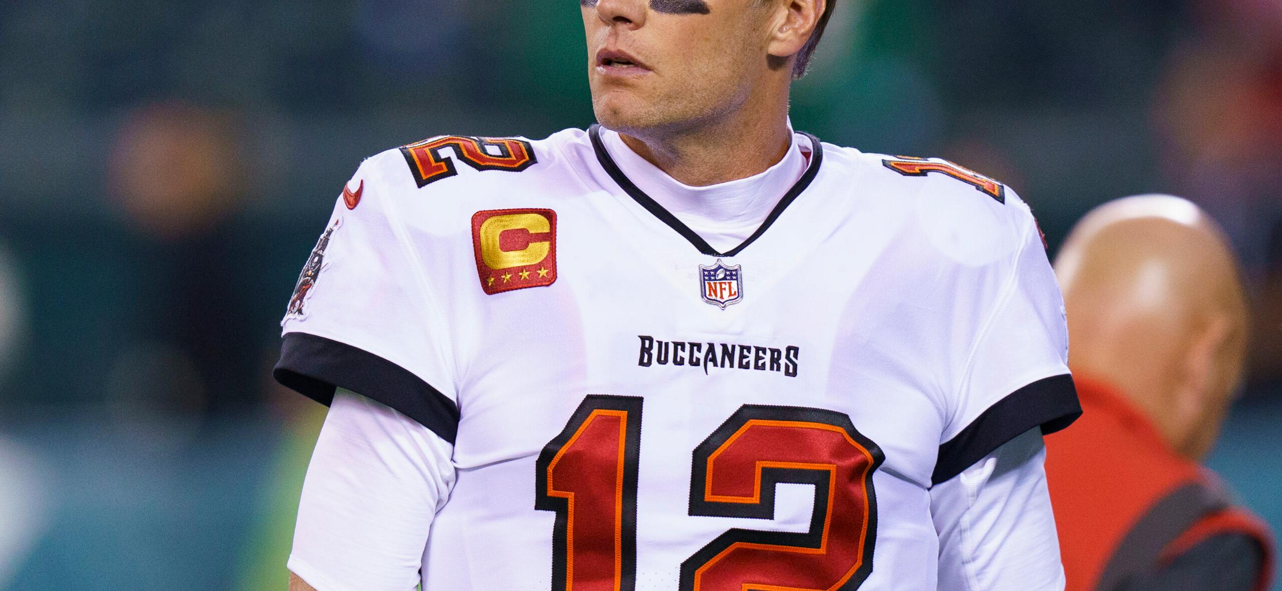 Tom Brady at the Buccaneers vs Eagles Oct 14 game