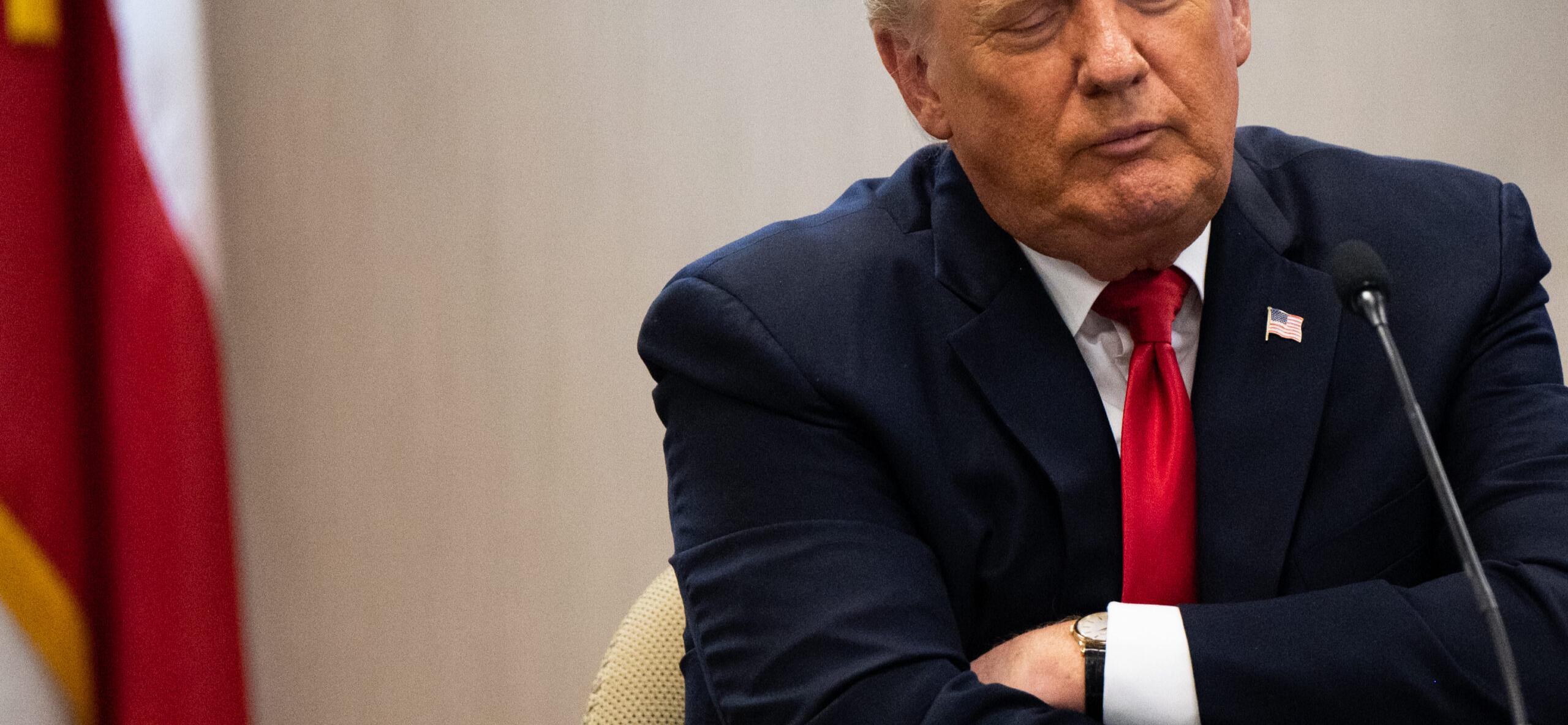Former President Trump Joins TX Gov. Abbott At Unfinished Border Wall