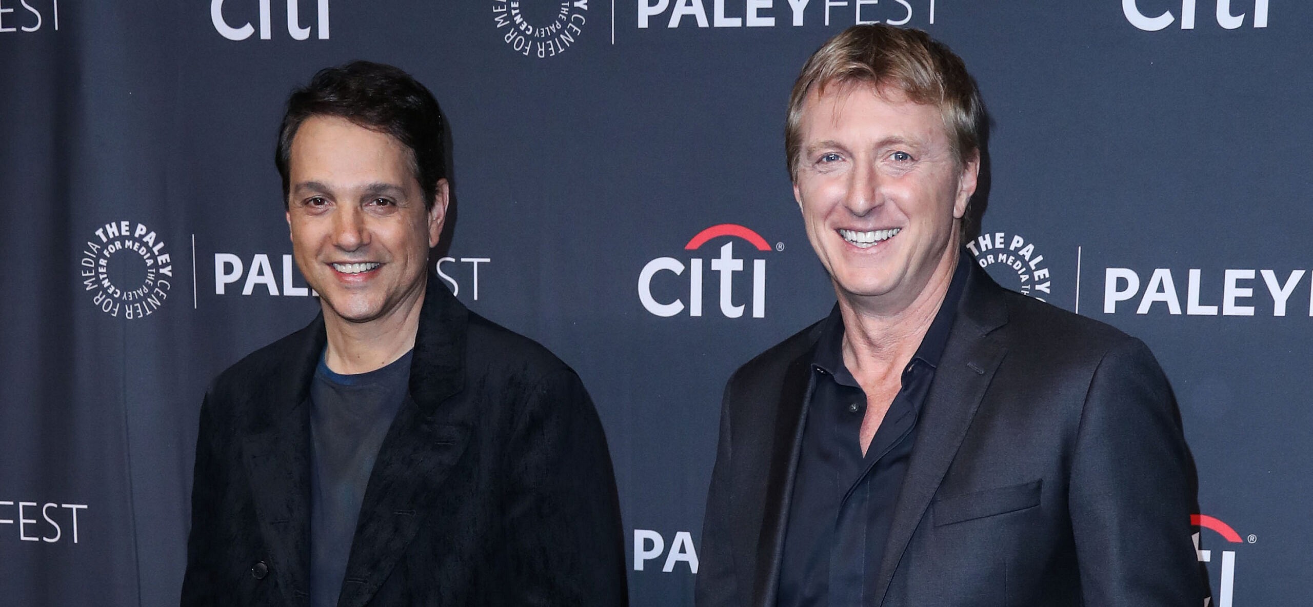 The Karate Kid stars Ralph Macchio and William Zabka at Paleyfest 2022.