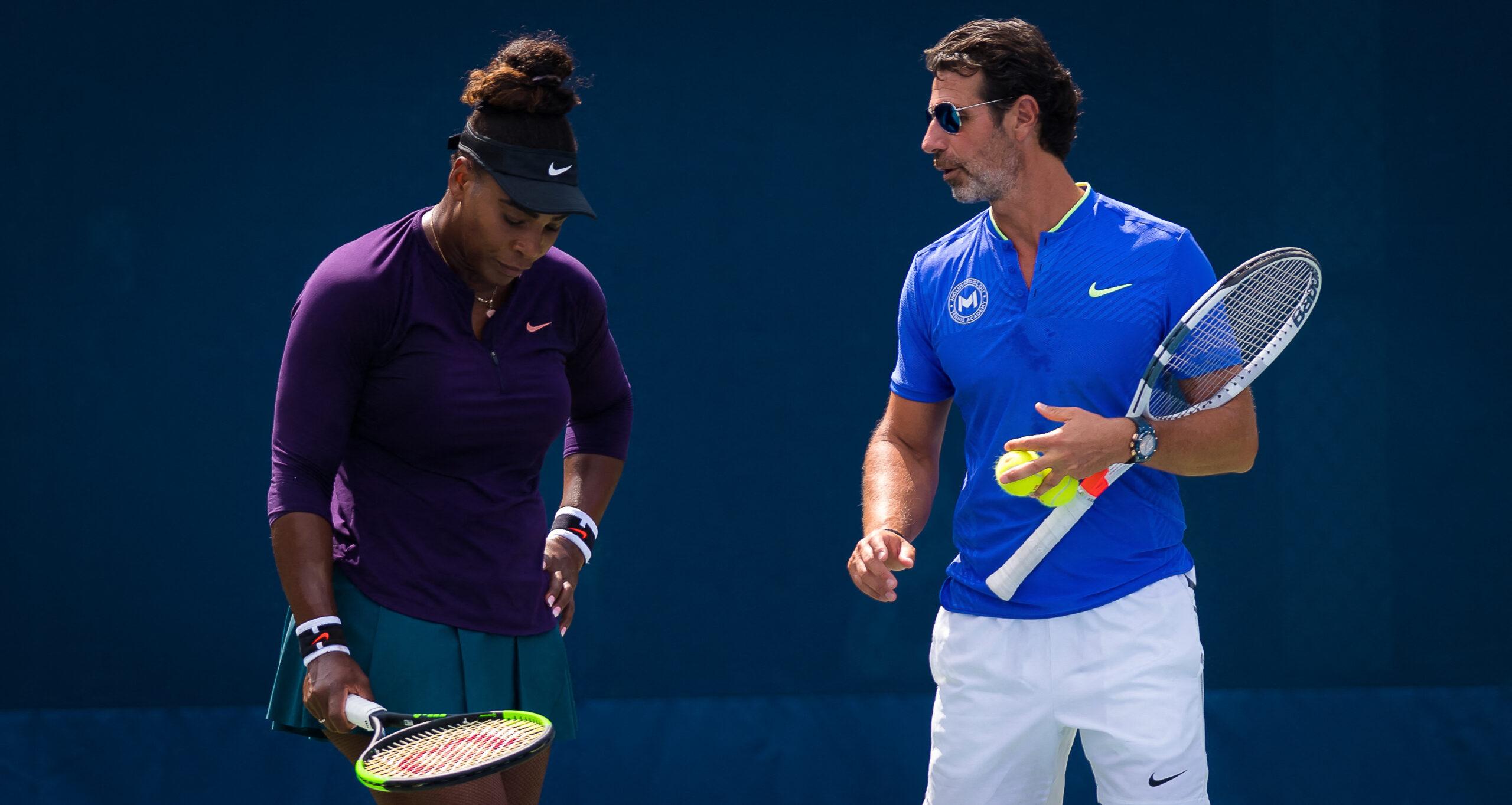 Serena Williams and Patrick Mouratoglou