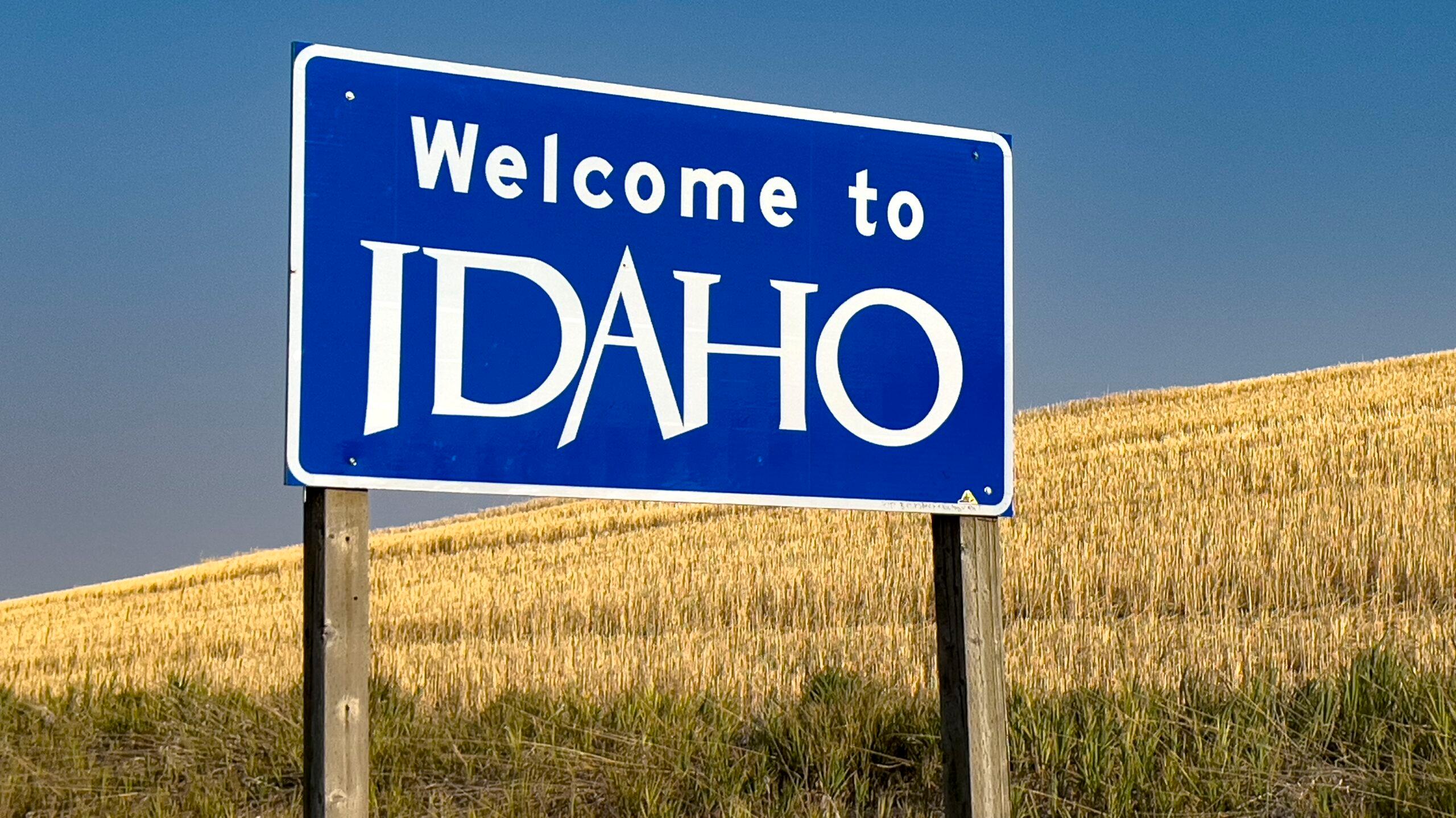 Welcome to Idaho sign