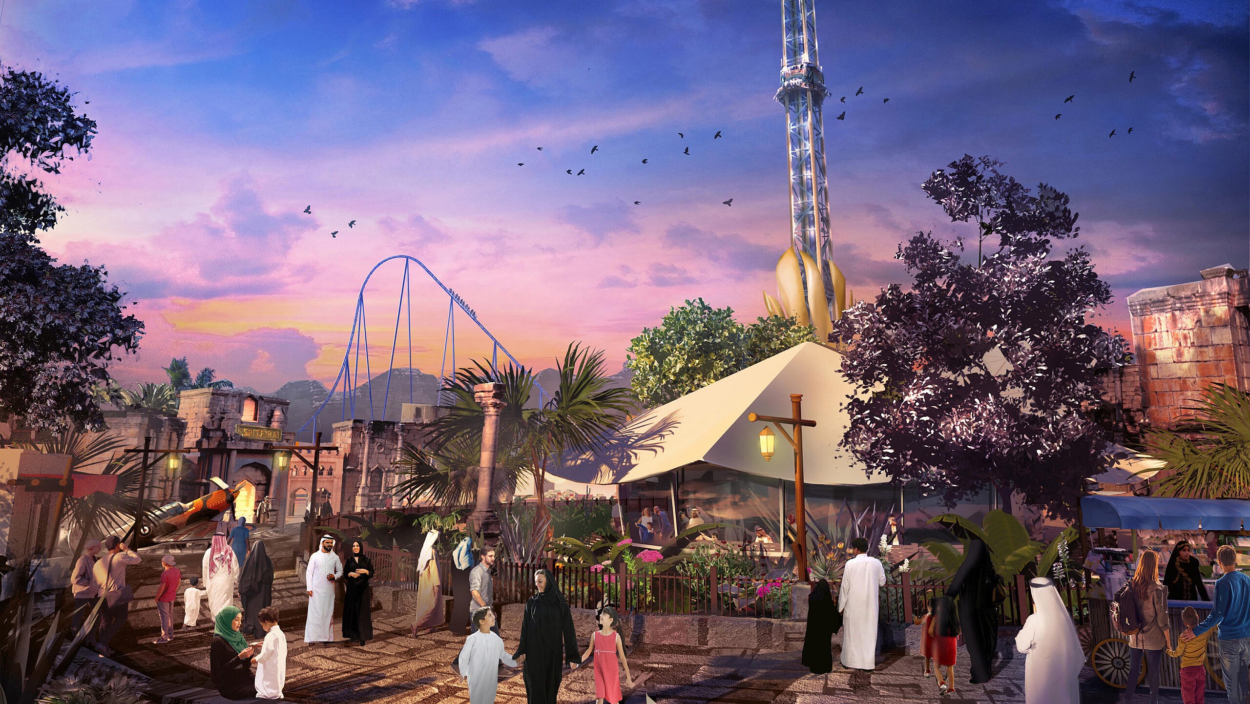 Six Flags Qiddiya concept art