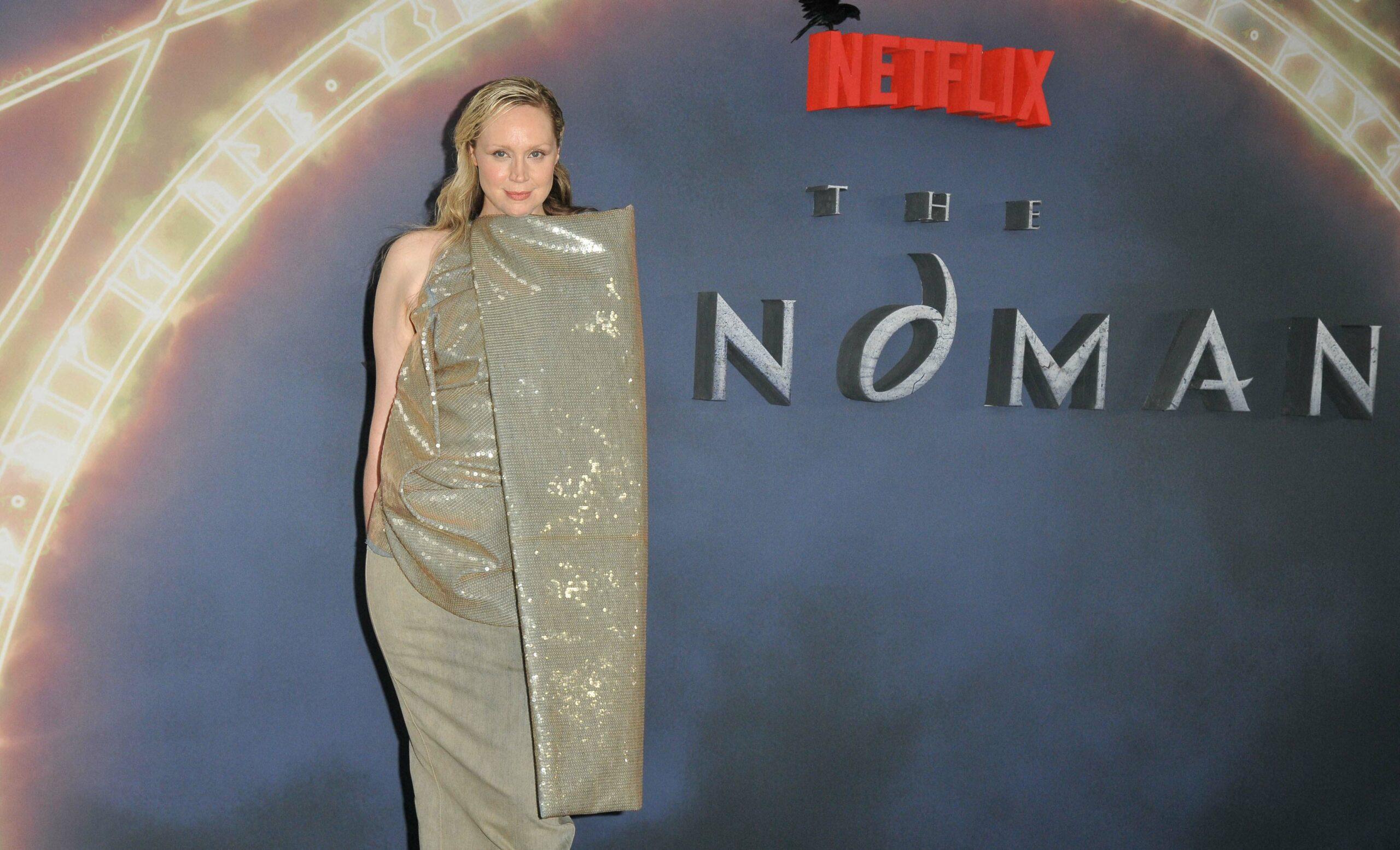 Gwendoline Christie at the "The Sandman" TV premiere, London
