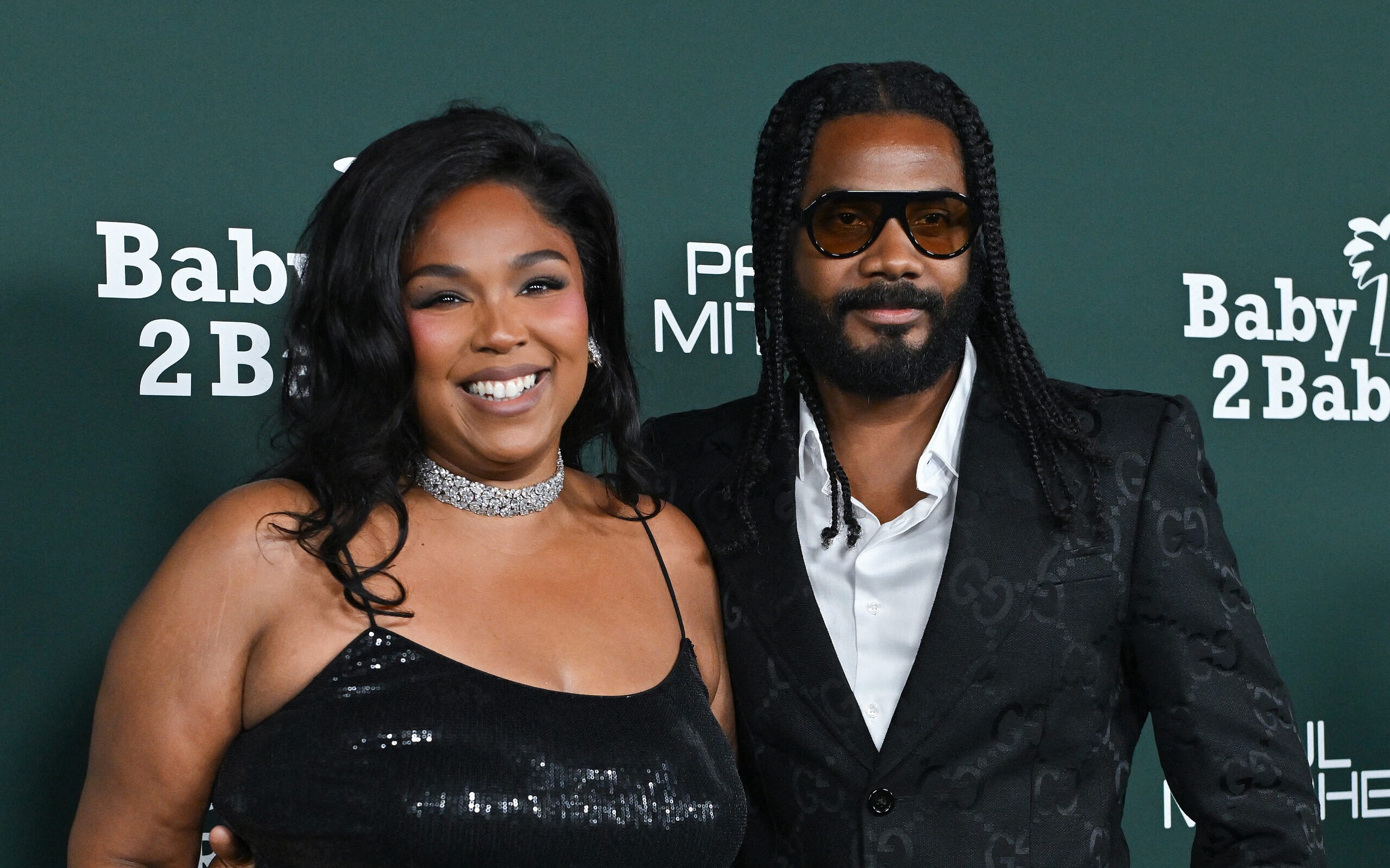 Lizzo and boyfriend at 2025 Baby2Baby Gala