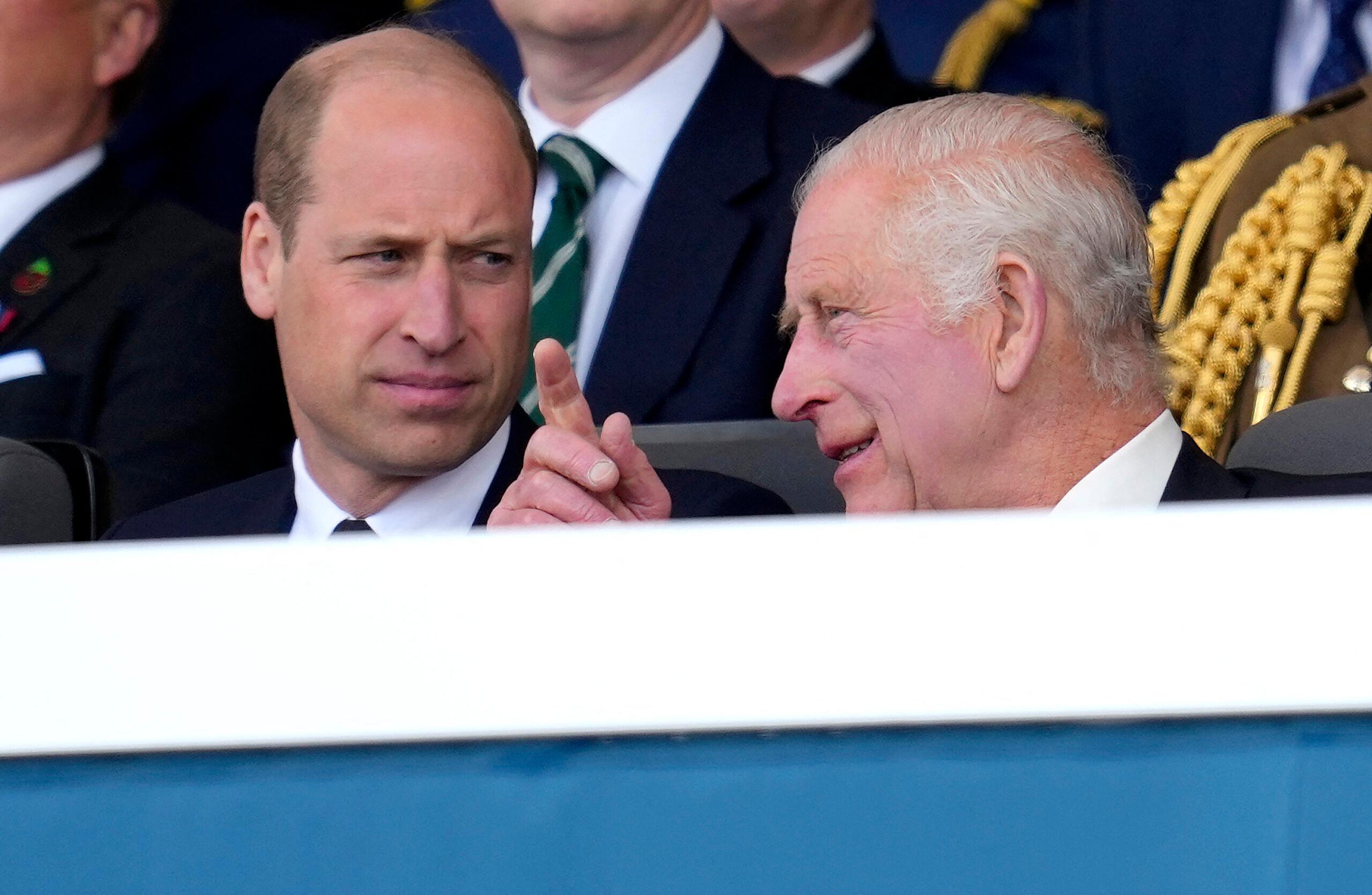 Prince William and King Charles at Commemorative event for the 80th anniversary of D-Day