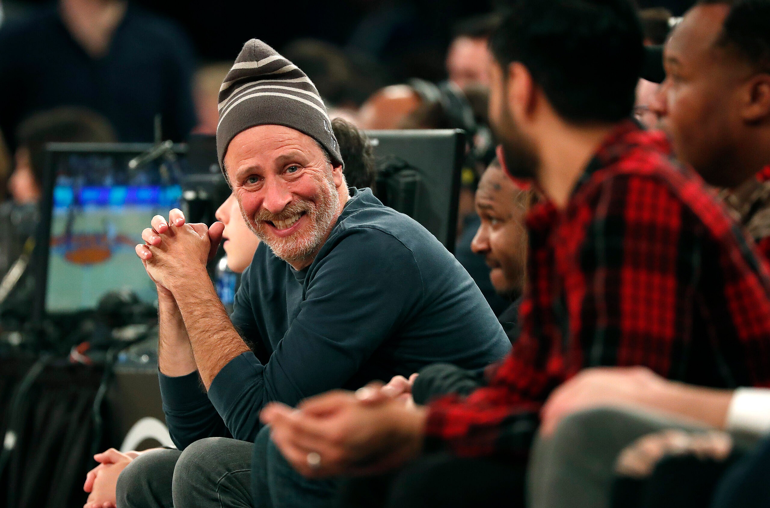Celebs at the Knicks game