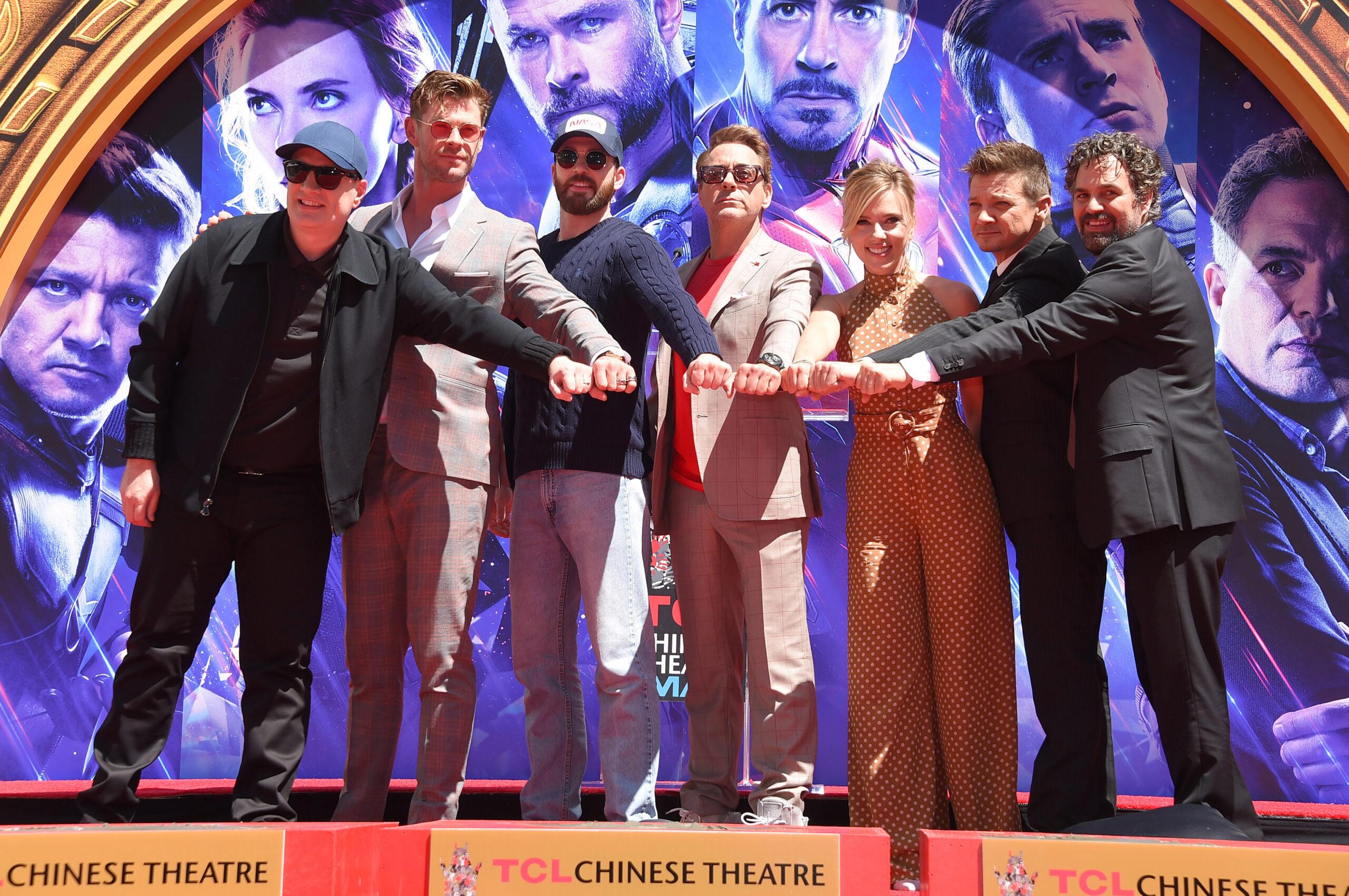 Cast members at the TCL Chinese Theatre for an Avengers: Endgame premiere event