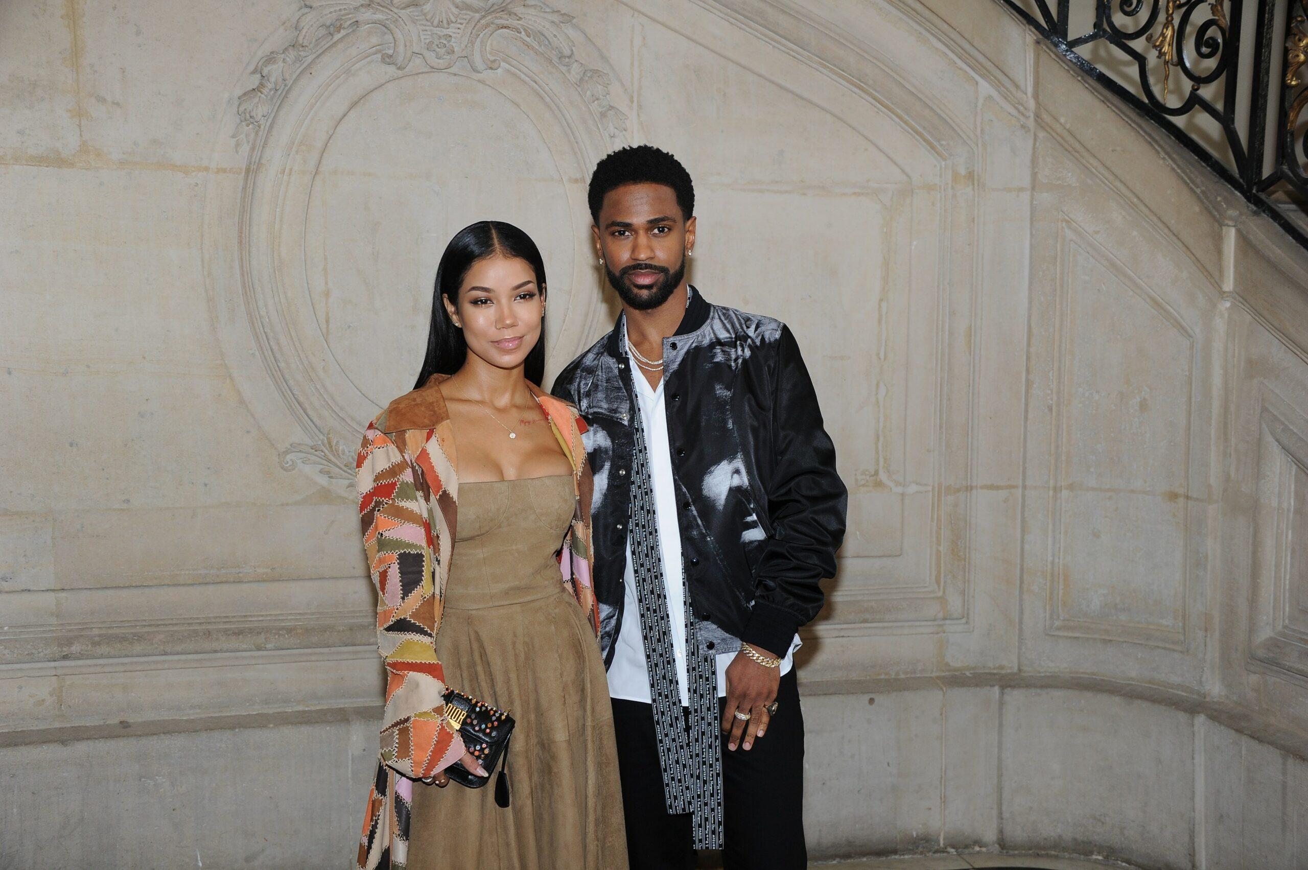 Jhené Aiko And Big Sean at Christian Dior Haute Couture Spring Summer 2018 show as part of Paris Fashion Week