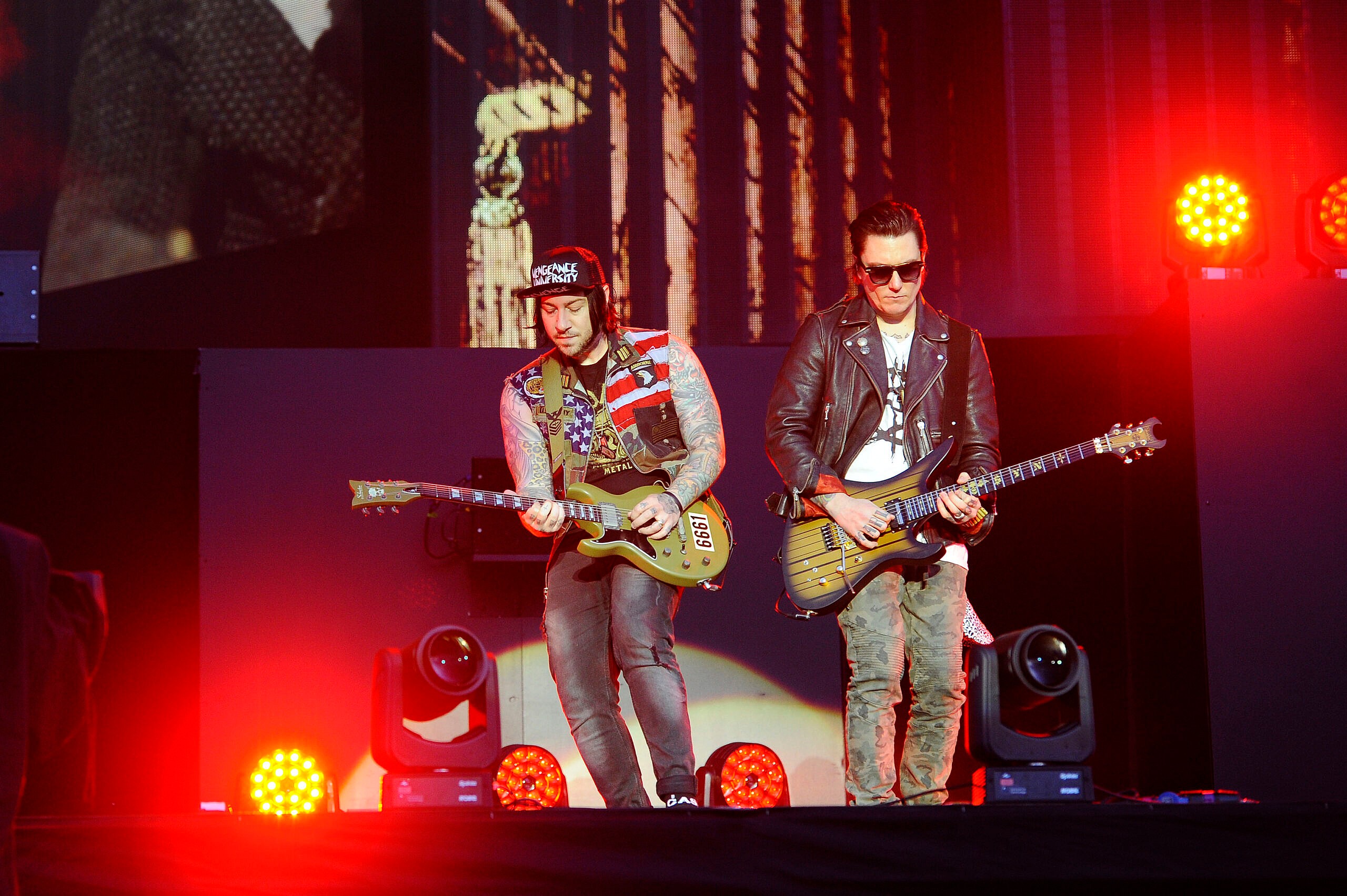 Avenged Sevenfold performing at Download Festival