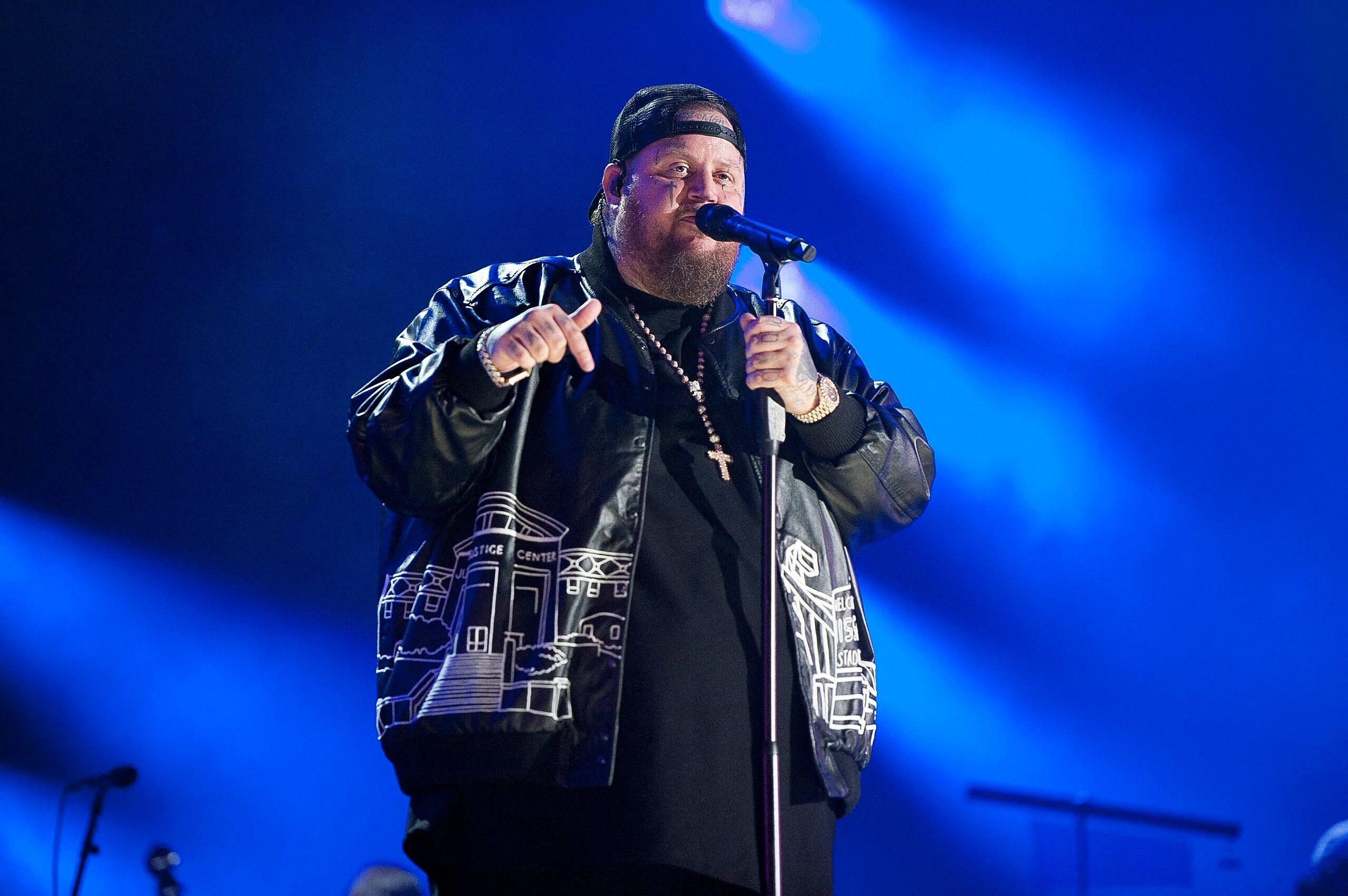 Jelly Roll performing at CMA Music Festival 2024