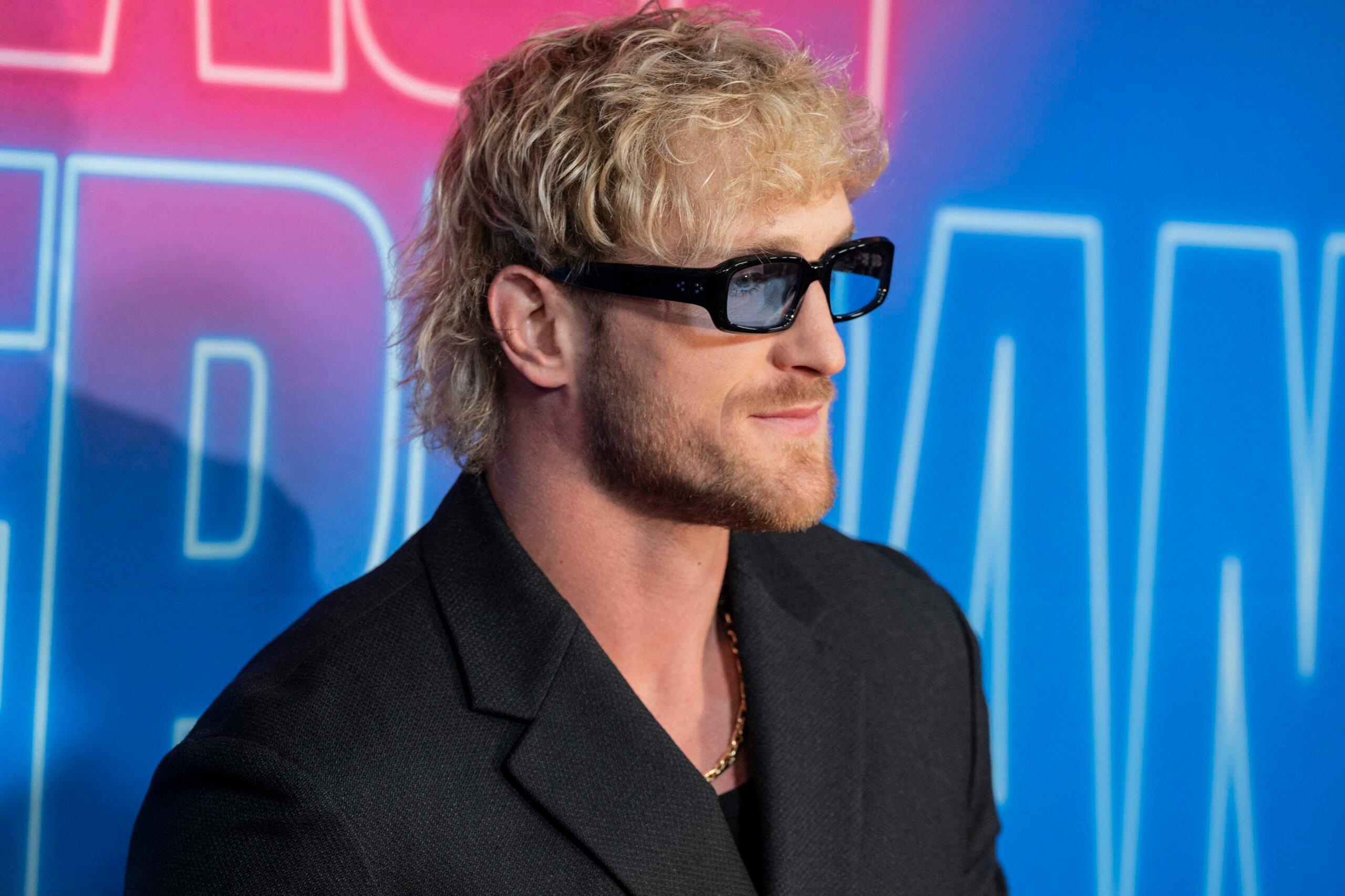 Logan Paul posing on the red carpet. 