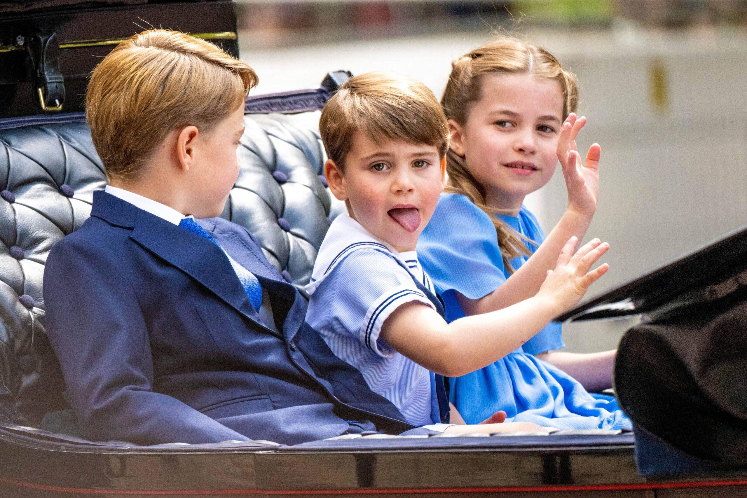 Prince George, Princess Charlotte and Prince Louis.