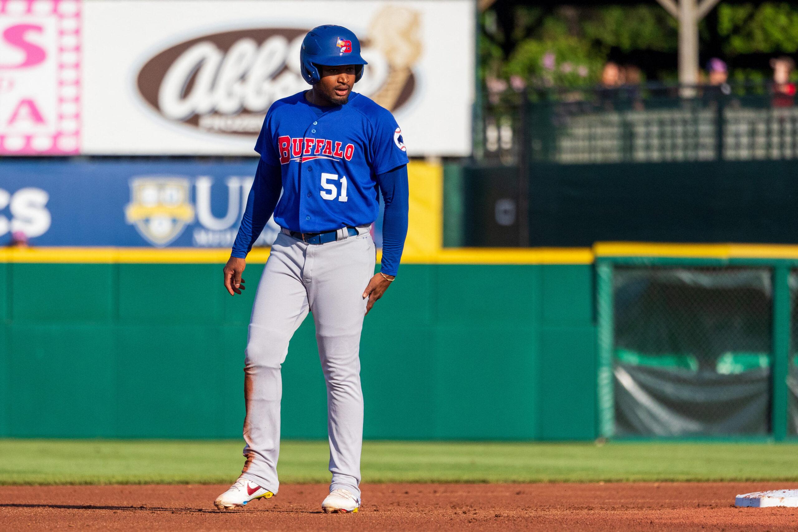 Orelvis Martinez in Buffalo Bisons uniform