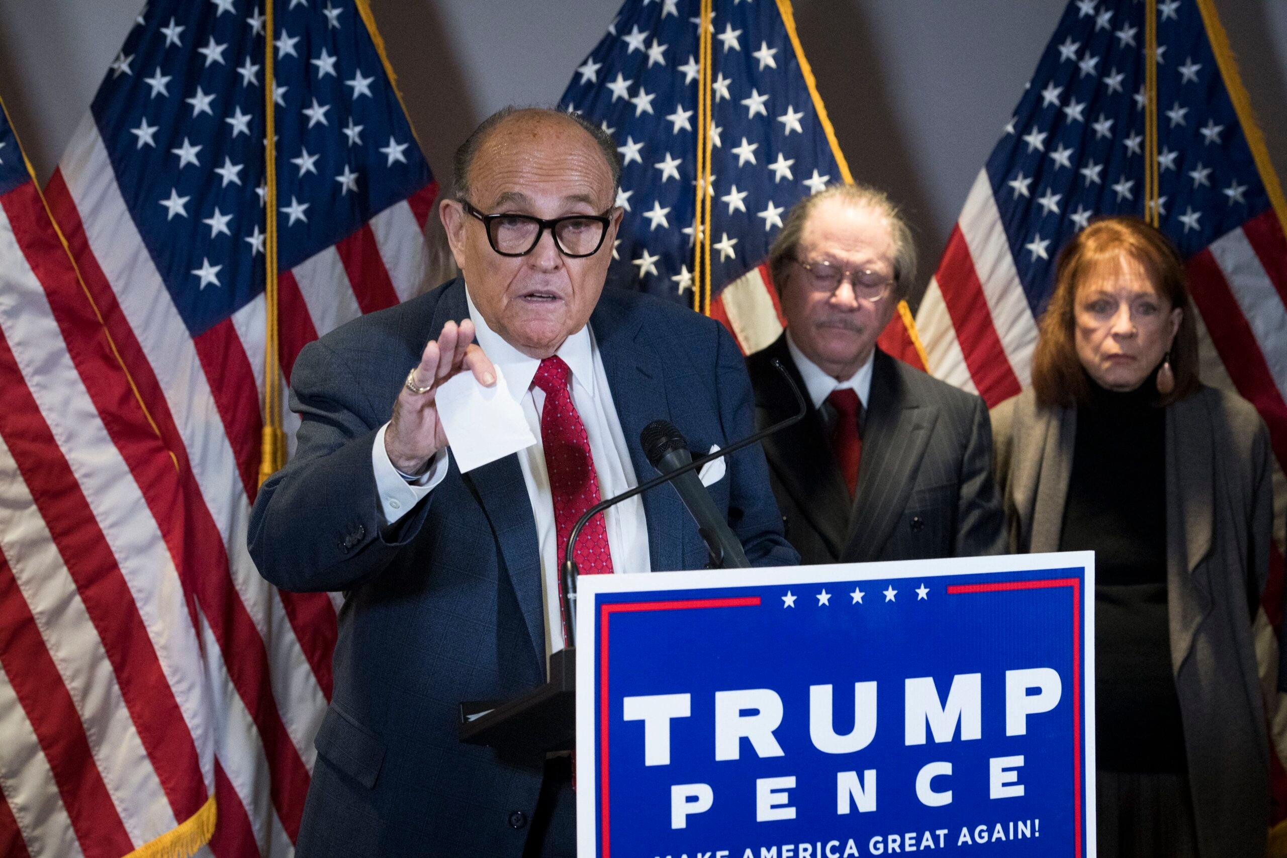 Rudy Giuliani Press Conference at RNC Headquarters