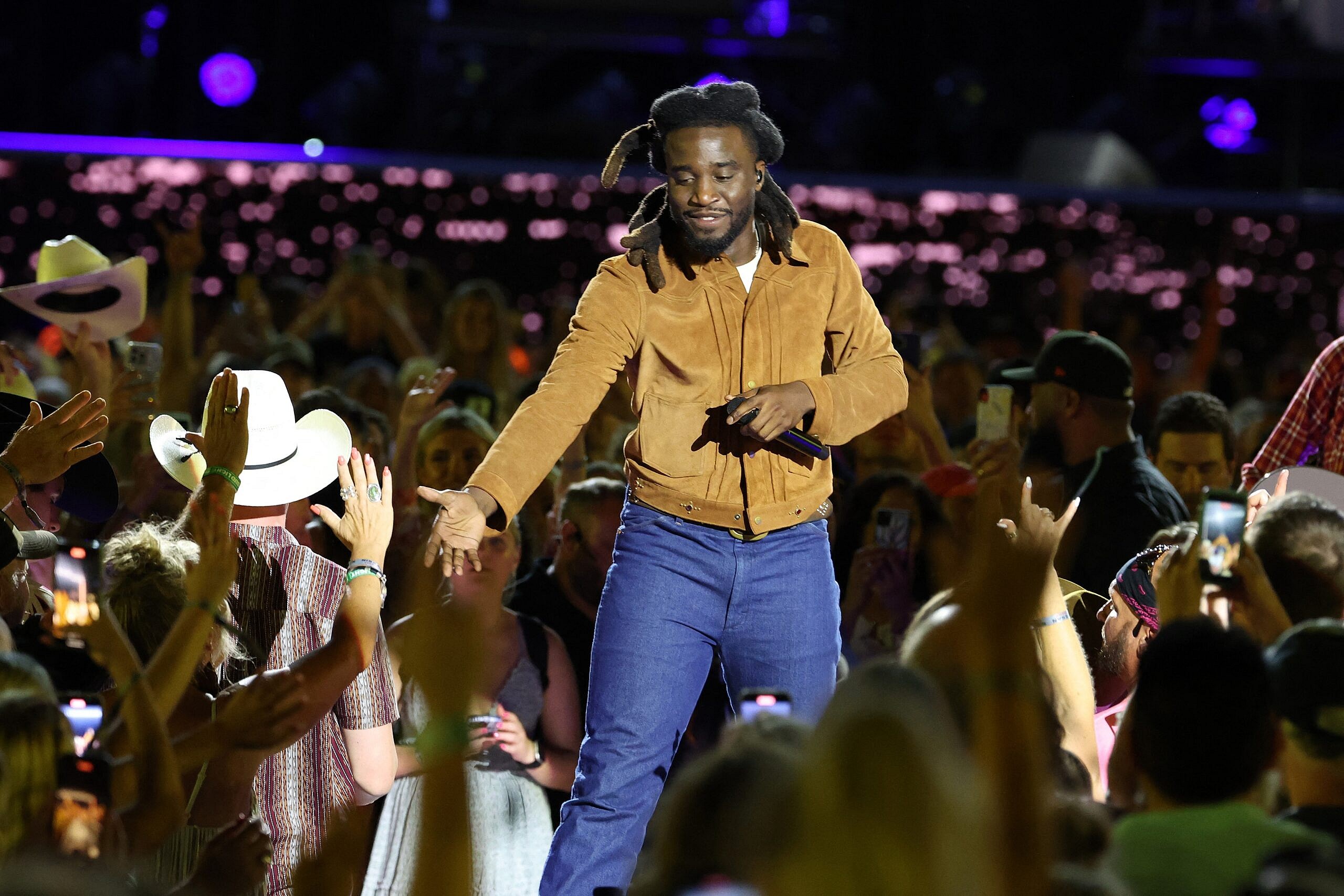 Shaboozey performs at CMA Fest 2024