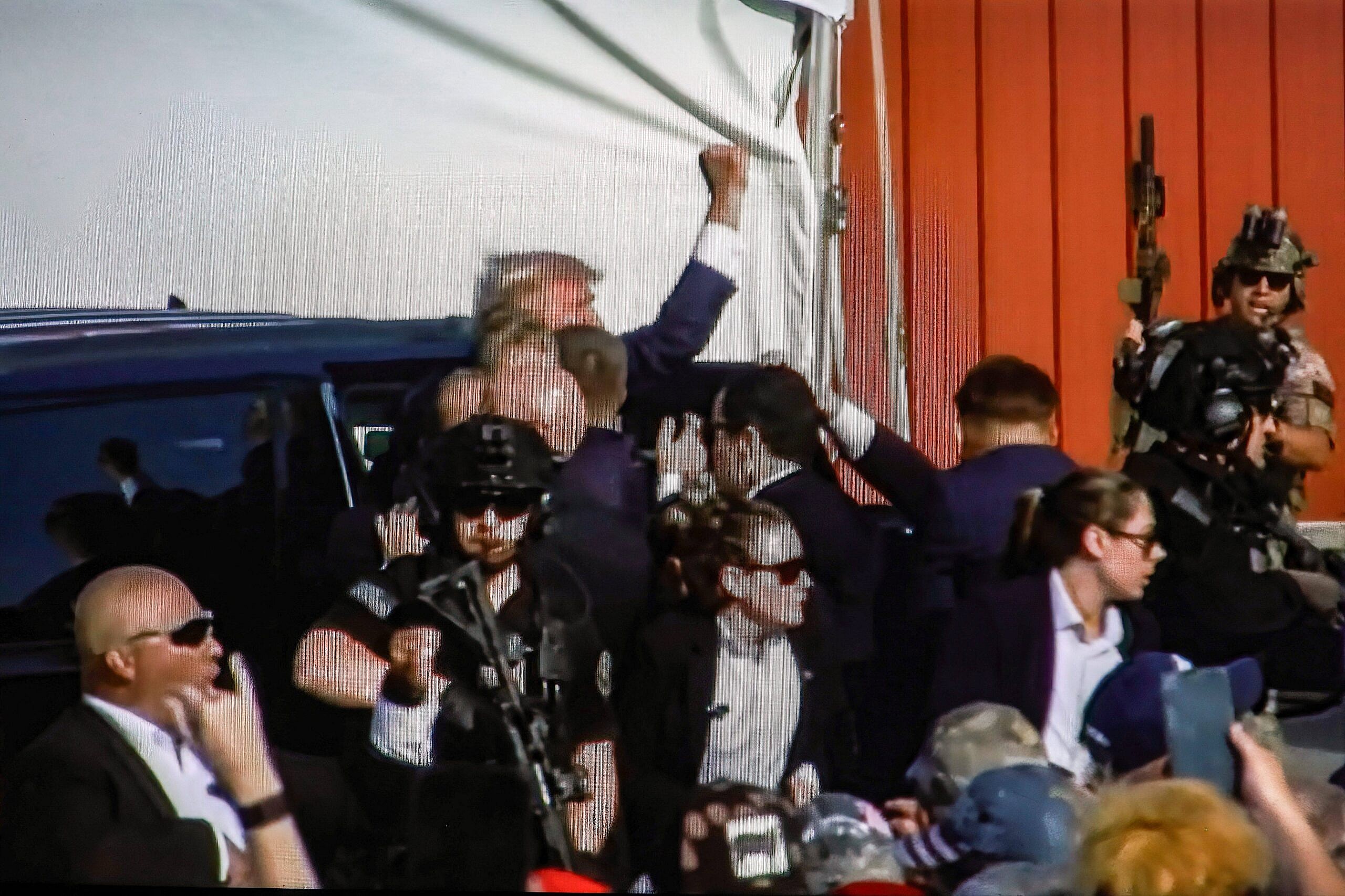 Trump rushed into SUV after attempted assassination