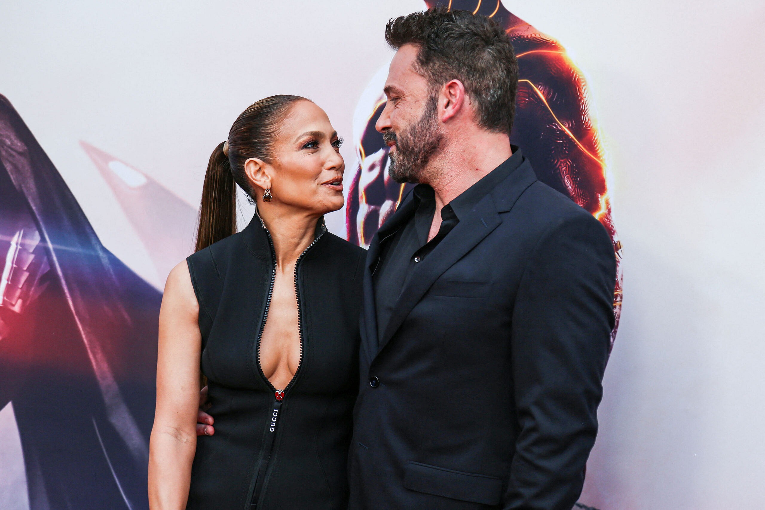 Ben Affleck and J Lo at Los Angeles Premiere Of Warner Bros. 'The Flash'