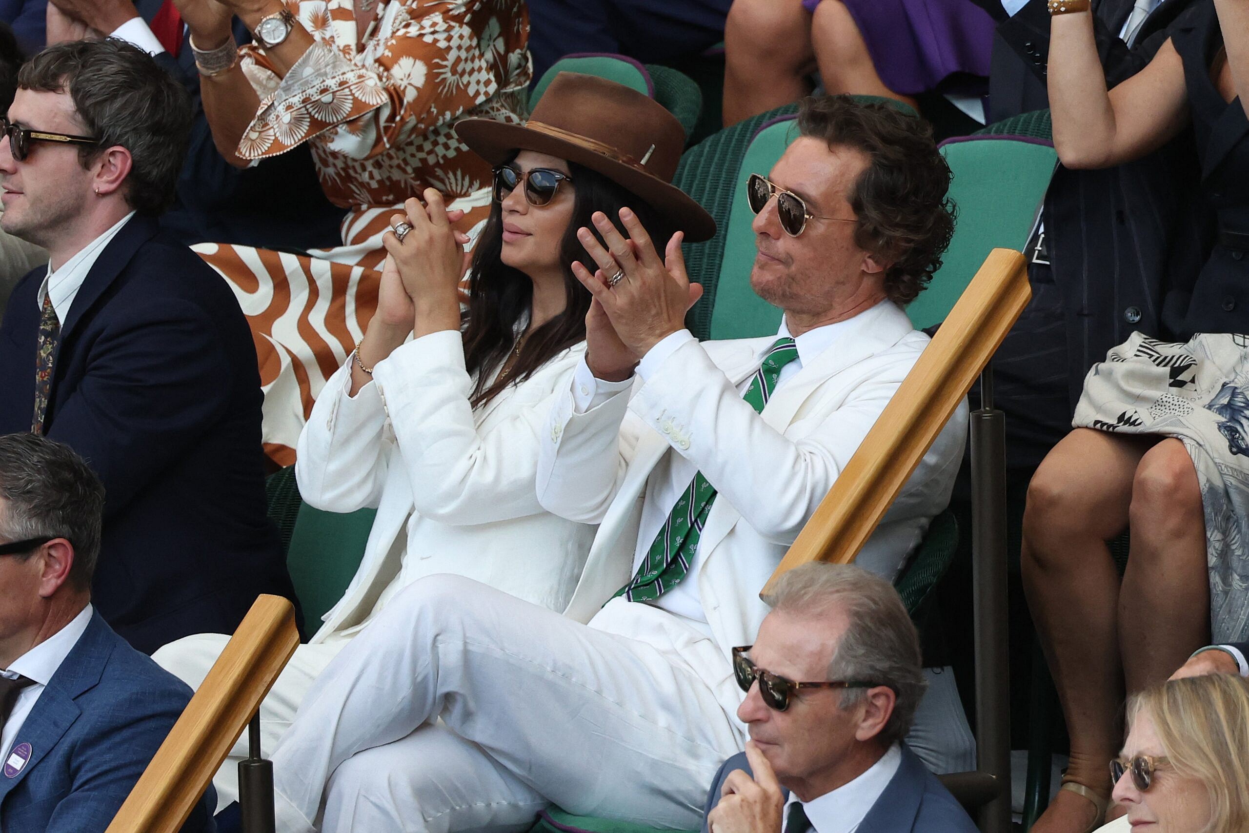 Matthew McConaughey at Wimbledon