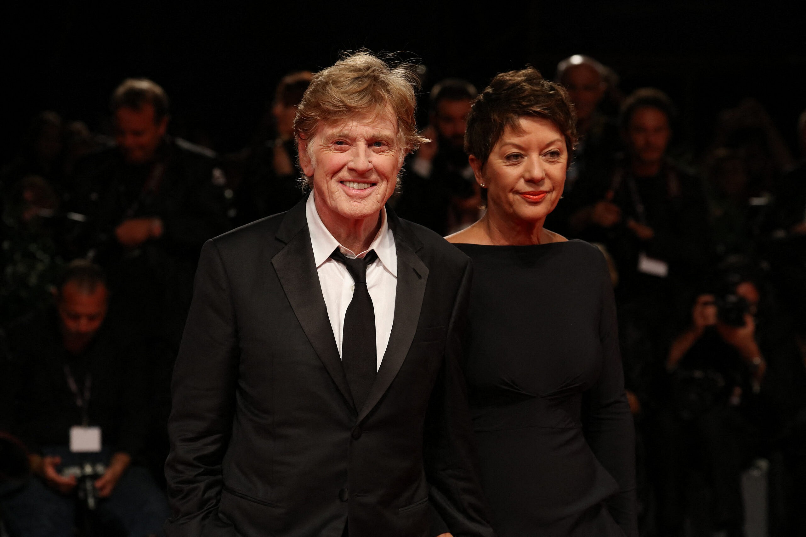 Robert Redford and Sibylle Szaggars at 'Our Souls At Night' premiere in Venice