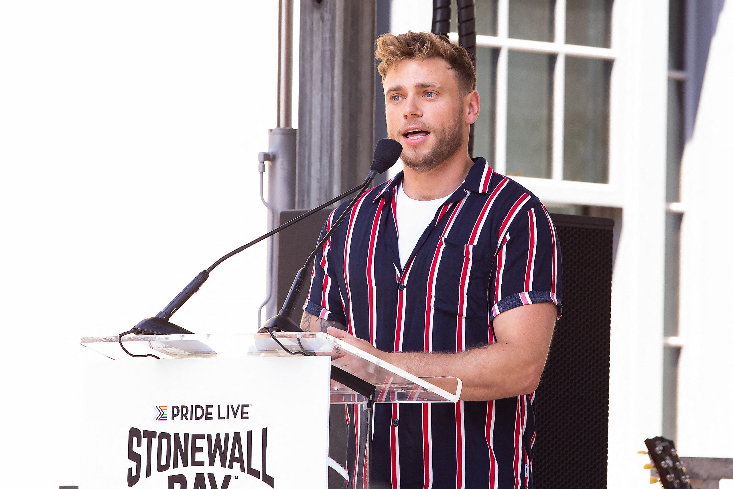 Gus Kenworthy at Stonewall Day in NYC