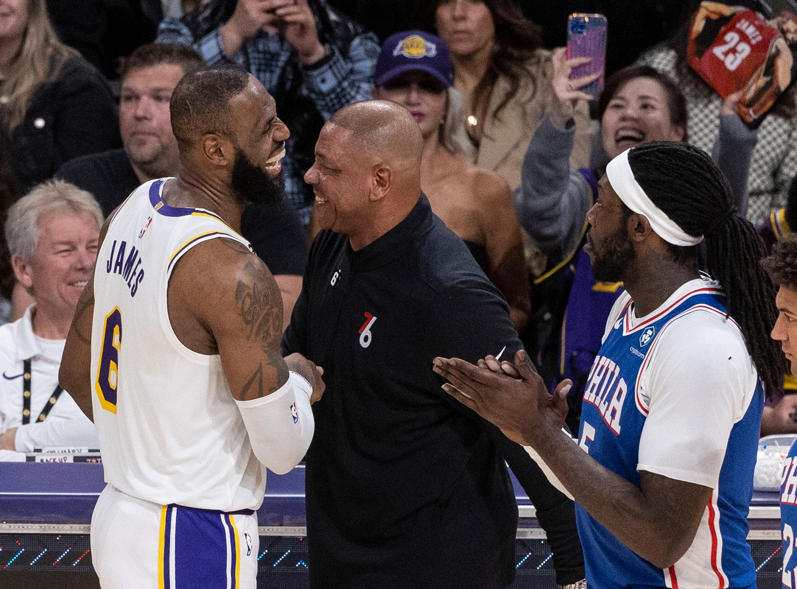 Doc Rivers at Lakers vs. 76ers
