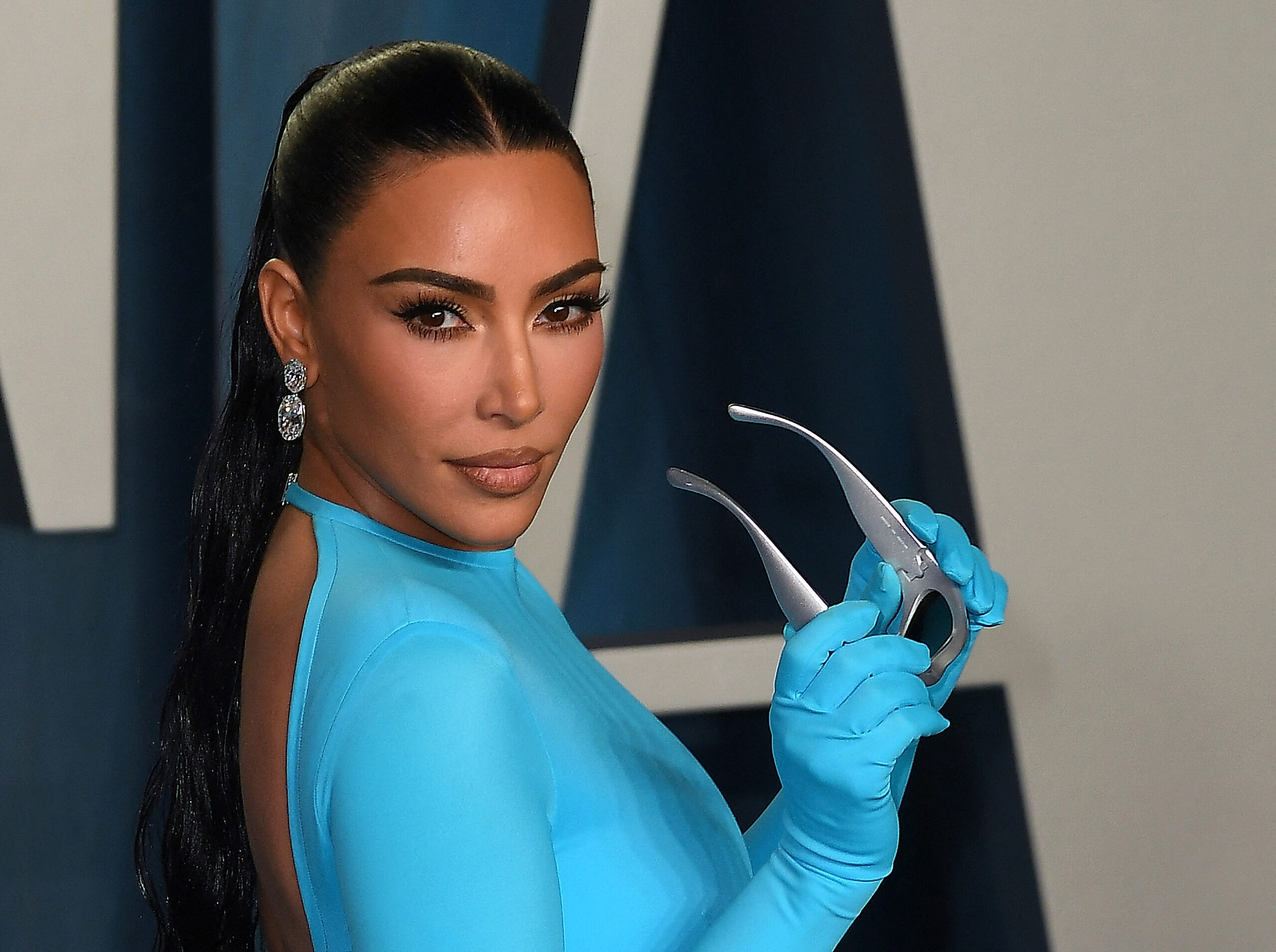 Kim Kardashian at 2022 Vanity Fair Oscar Party - Arrivals