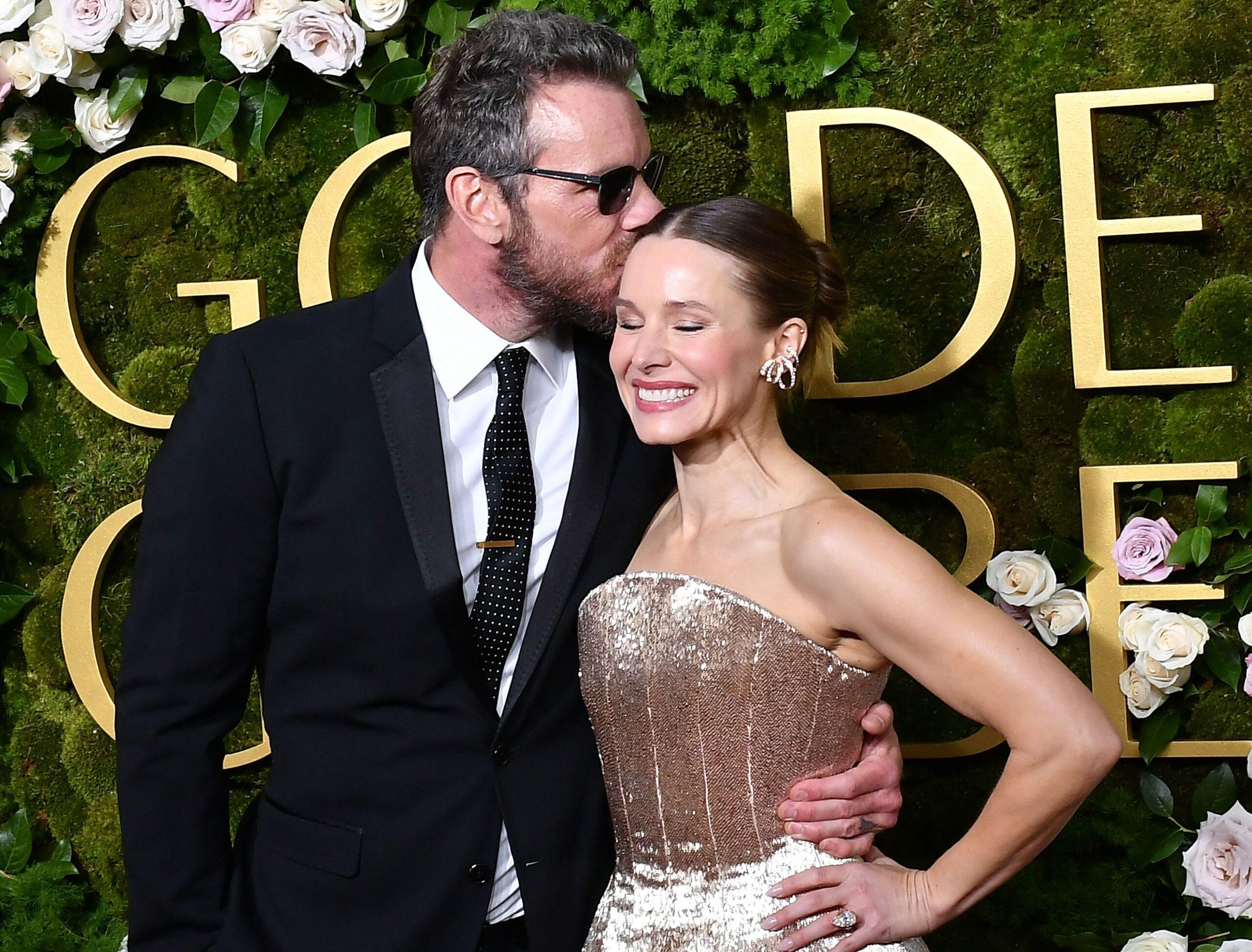 Dax Shepard and Kristen Bell at 82nd Annual Golden Globe Awards