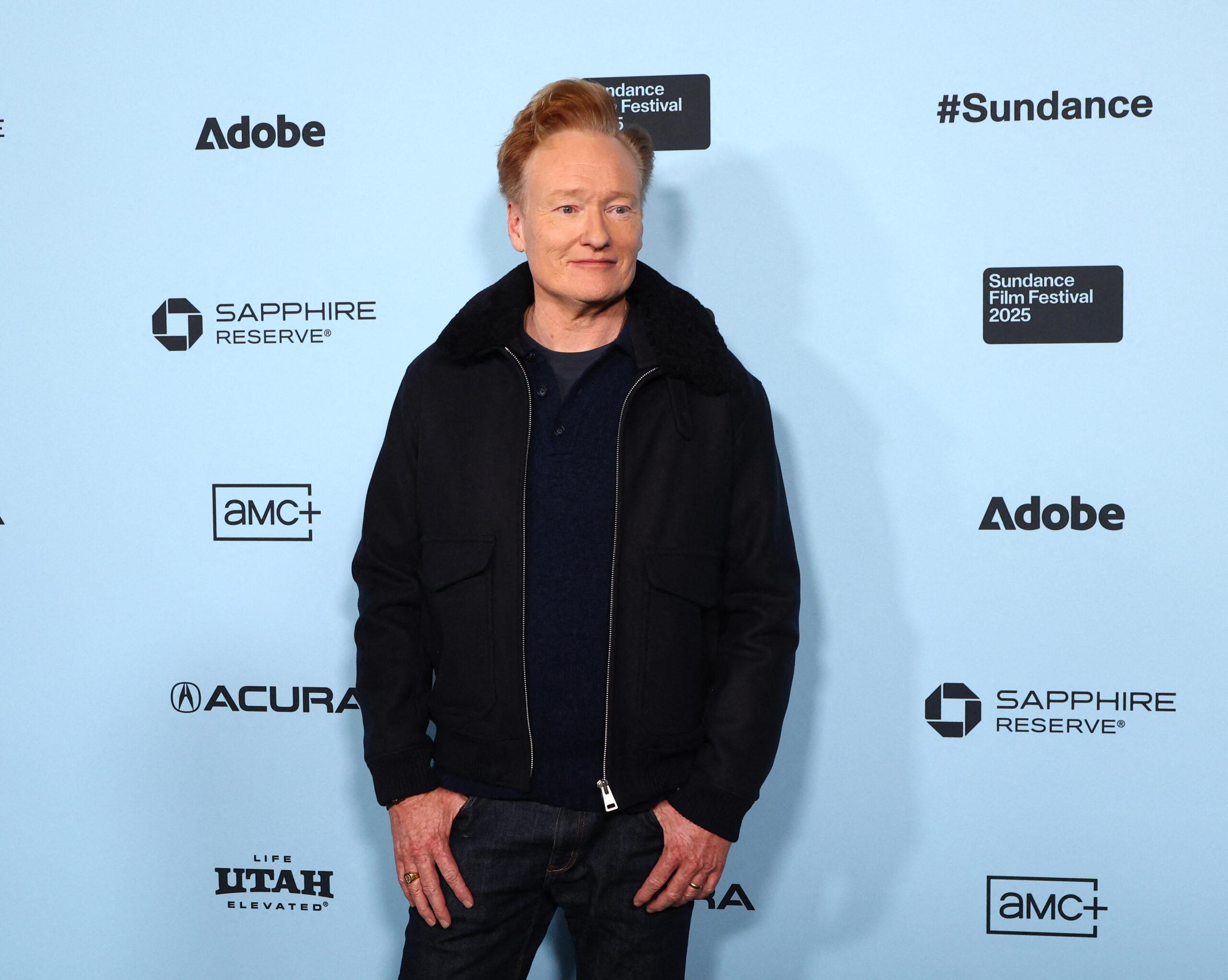 O'Brien on the red carpet wearing black