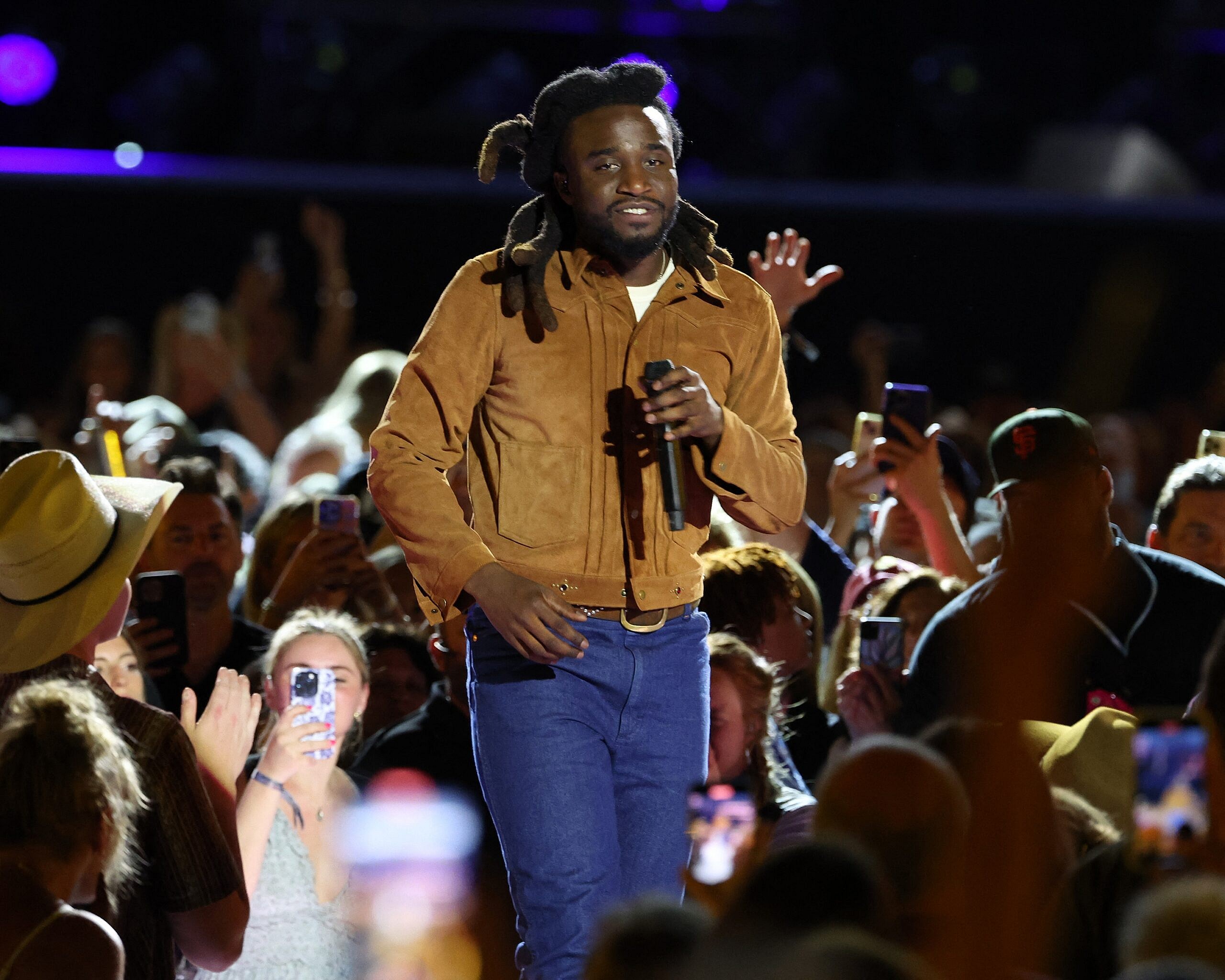 Shaboozey performs at CMA Fest 2024