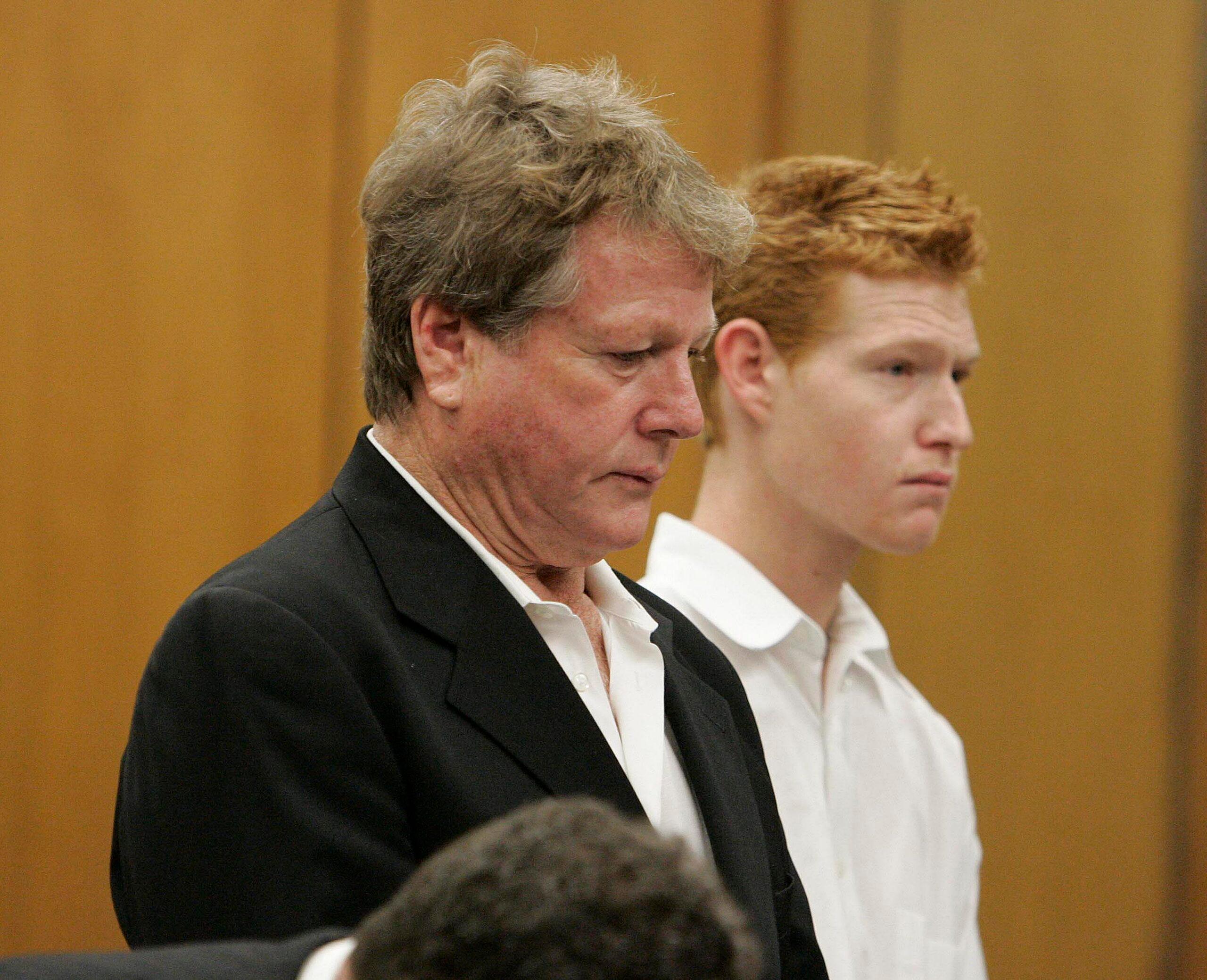Ryan O'Neal and Son Redmond O'Neal in court