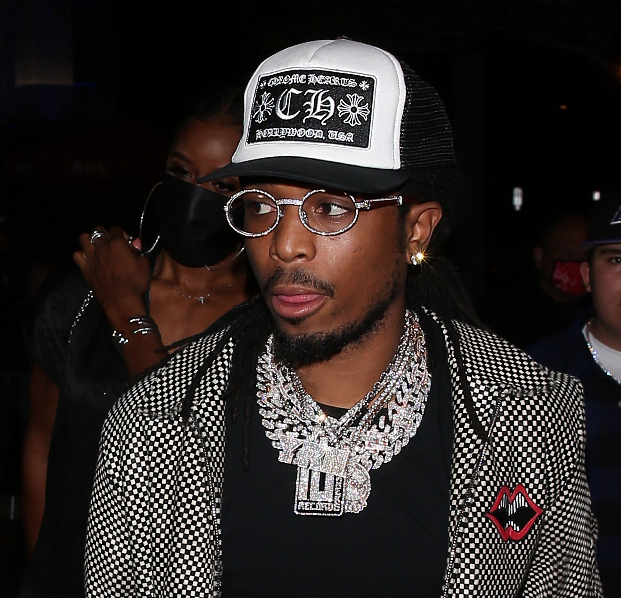 Saweetie and Quavo arrive for dinner at BOA Restaurant in Beverly Hills CA