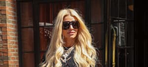 Jessica Simpson seen leaving her hotel this afternoon in New York City