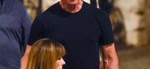Sylvester Stallone goes dinning out with wife and daughter then visiting an art gallery.Set 2