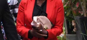Viola Davis wears an all red outfit during press events at TIFF. 11 Sep 2018